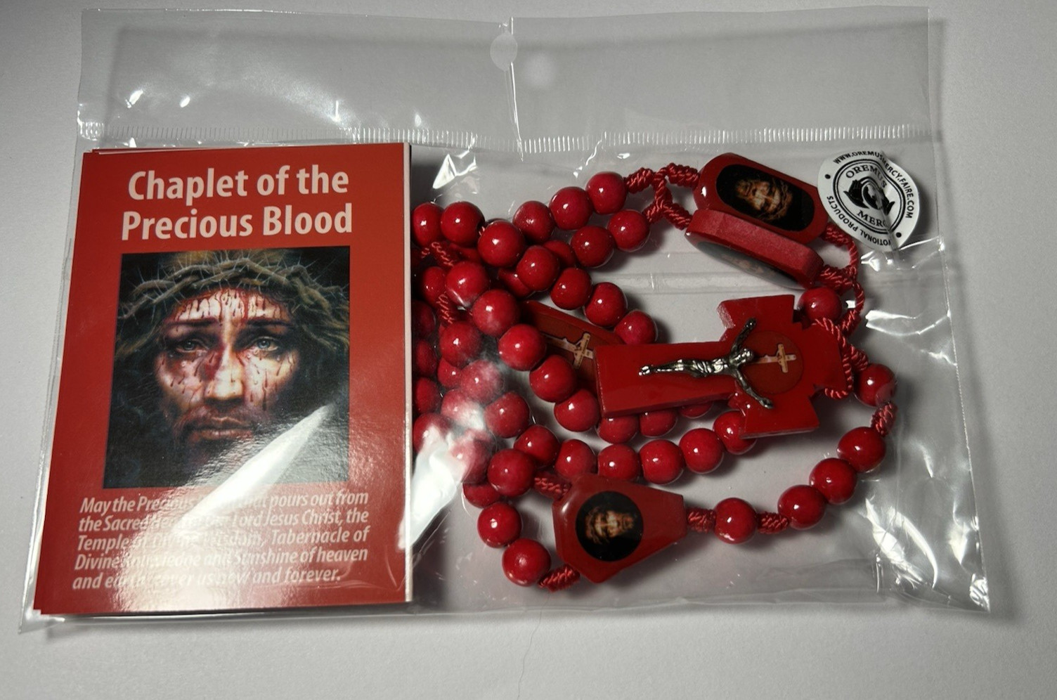 Chaplet of the Precious Blood (NEW) Wooden, well made + 3 Instruction books $15 Chaplet of the Precious Blood (NEW) Wooden, well made + 3 Instruction books $15