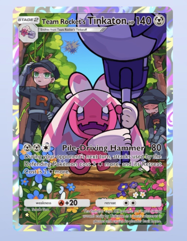 Pokemon TCG Pocket ✨ Team Rockets TINKATON-Full Art-ENGLISH (PokeMon digitalCard Pokemon TCG Pocket ✨ Team Rockets TINKATON-Full Art-ENGLISH (PokeMon digitalCard