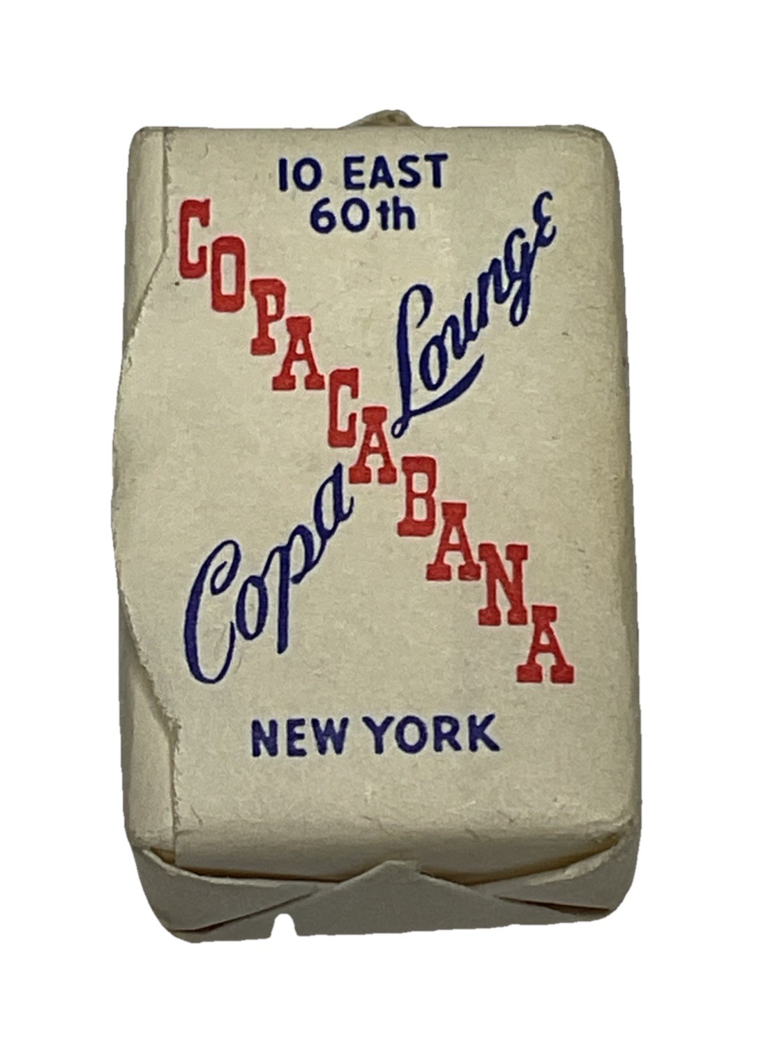 Vintage Copacabana New York Lounge Domino Cane Sugar Cube Plaza 8-1060 Vintage Copacabana New York Lounge Domino Cane Sugar Cube Plaza 8-1060