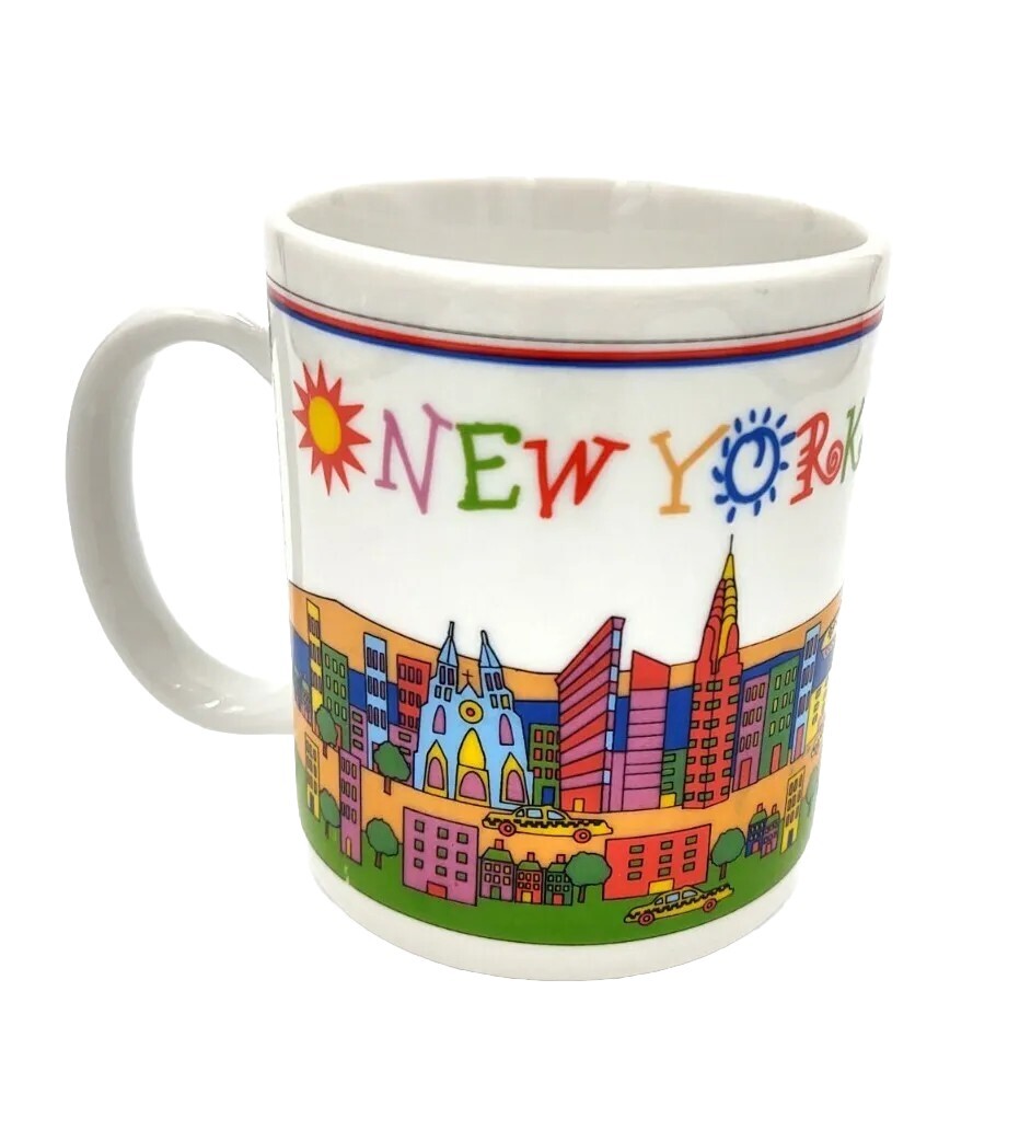 Vintage NYC New York Pop Art Coffee Mug Unique Gift Rare