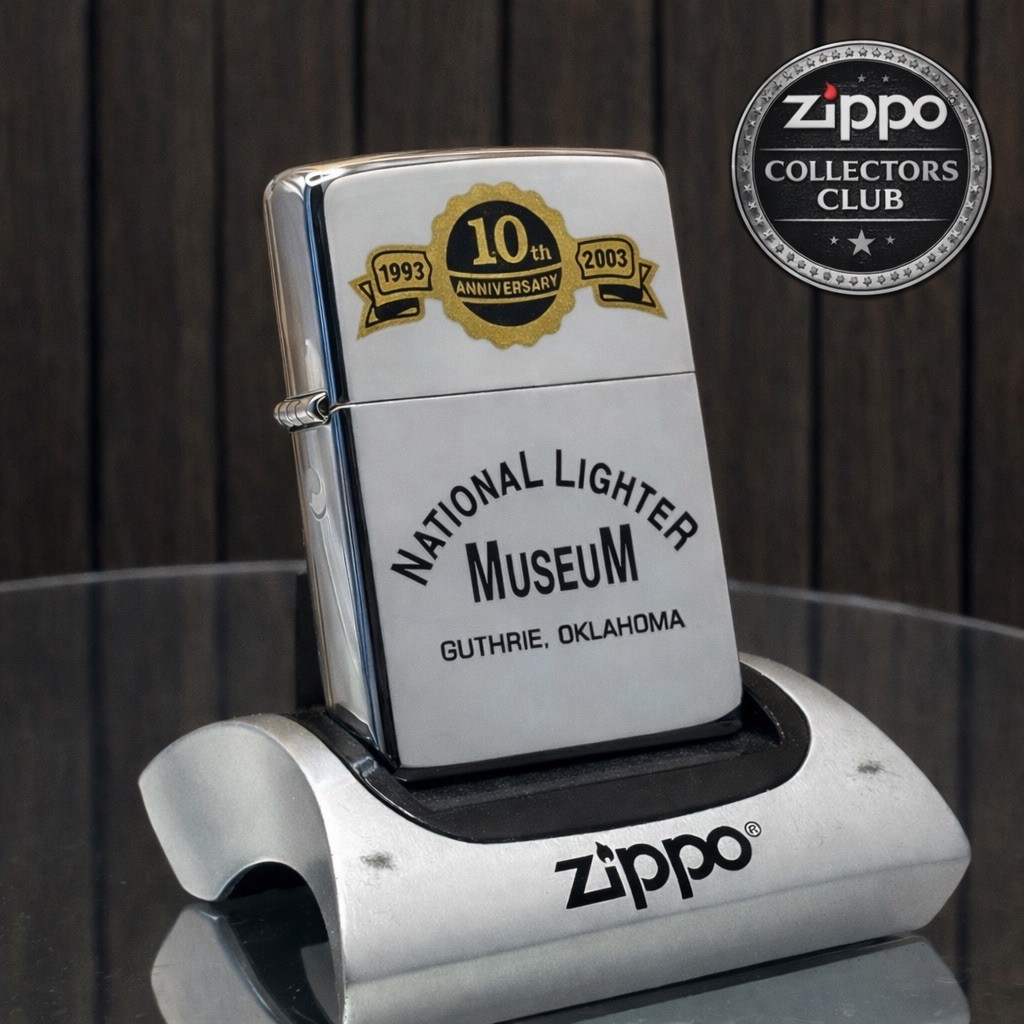 2003 Zippo 10th Anniversary National Lighter Museum New All Original Packaging