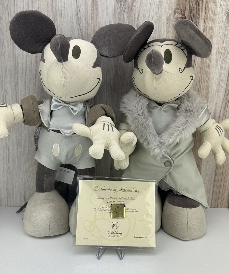Mickey and Minnie Hollywood Plush - Walt Disney Mickey’s Gala Premiere LTD 500 Mickey and Minnie Hollywood Plush - Walt Disney Mickey’s Gala Premiere LTD 500