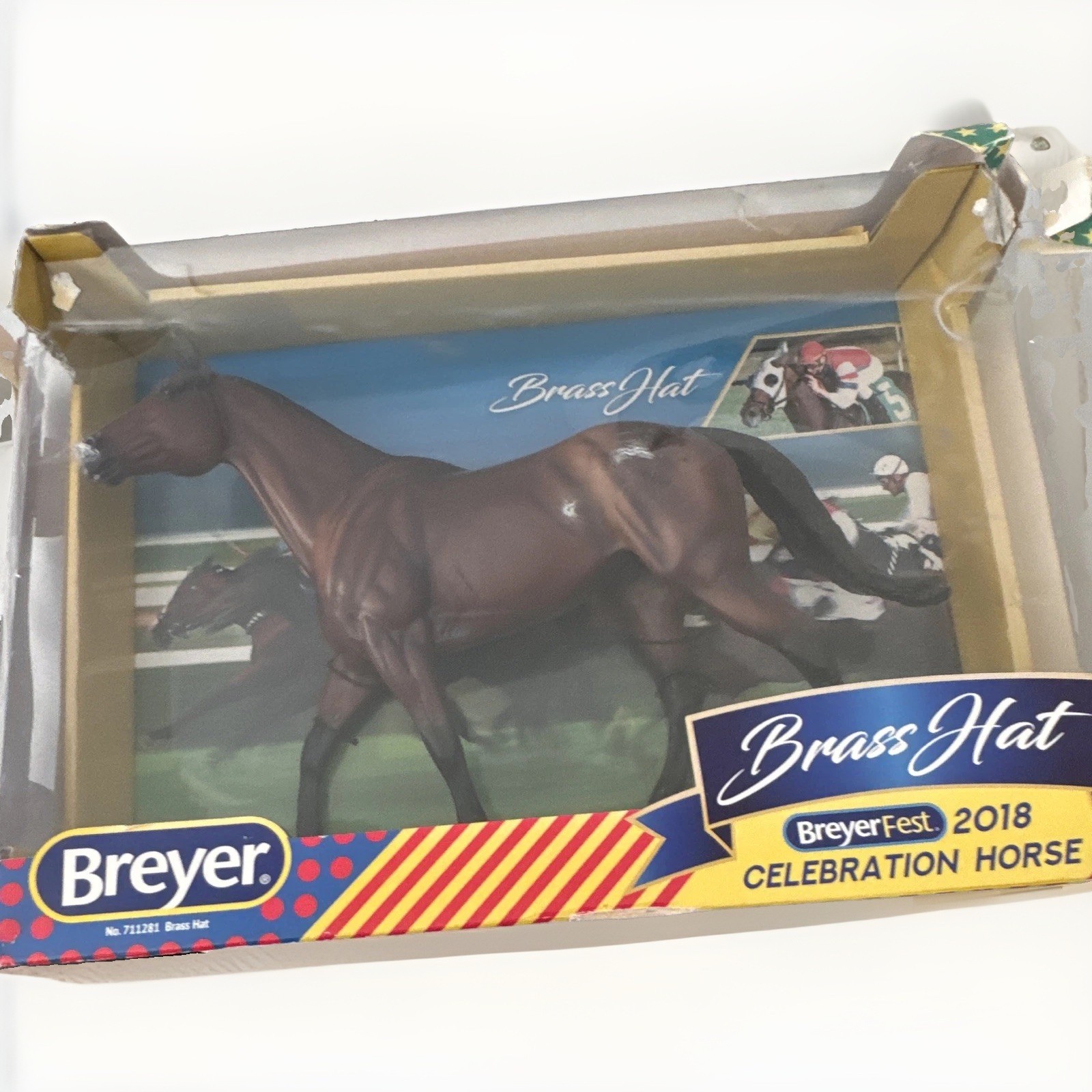 Breyer Brass Hat BreyerFest 2018 Celebration Horse Plastic Model Breyer Brass Hat BreyerFest 2018 Celebration Horse Plastic Model