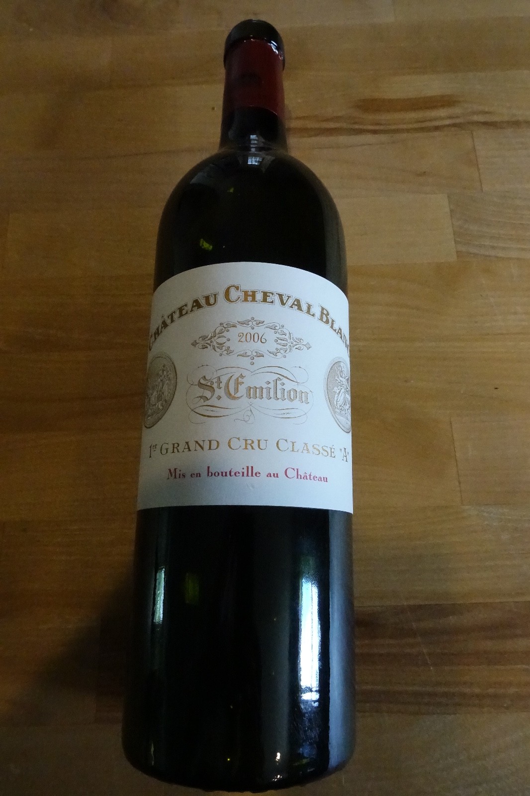 2006 Chateau Cheval Blanc / St Emilion 1er Grand Cru Classe A / Empty Bottle