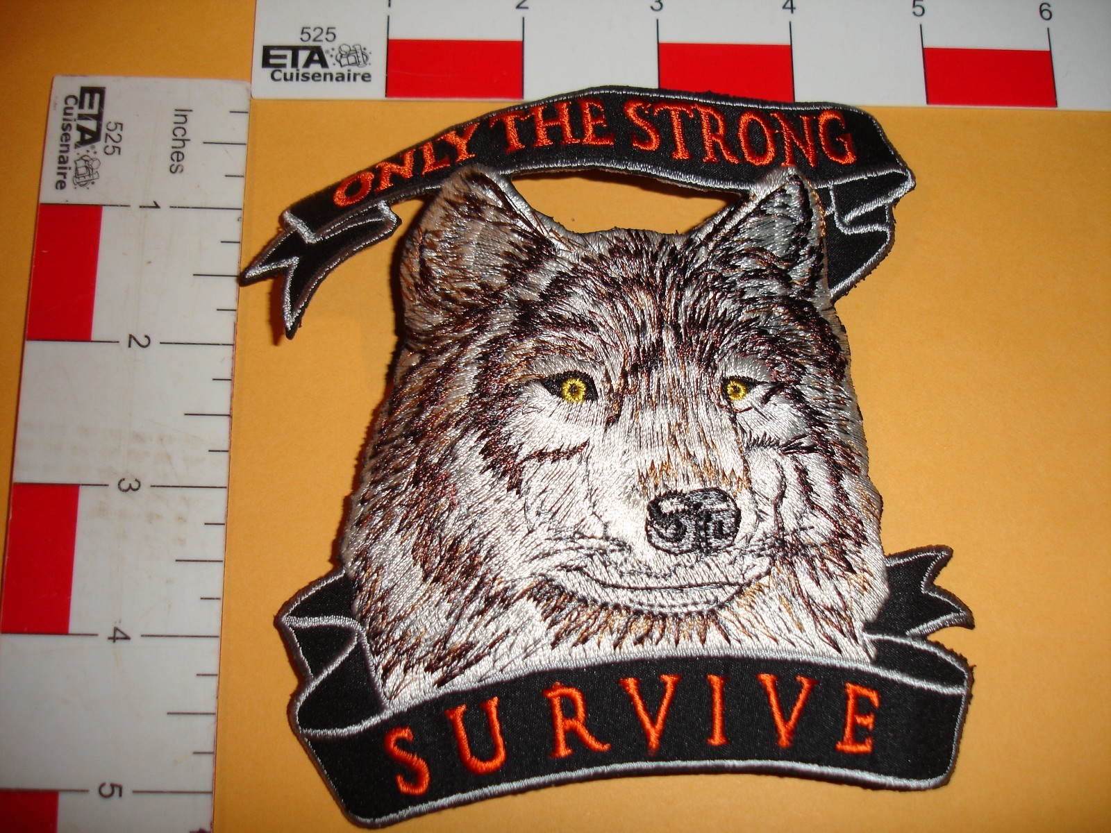 Vintage Wolf Patch Only the strong Survive Vintage Wolf Patch Only the strong Survive
