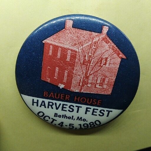 Vintage Bethel Missouri Harvest Fest 1980 Pinback Button