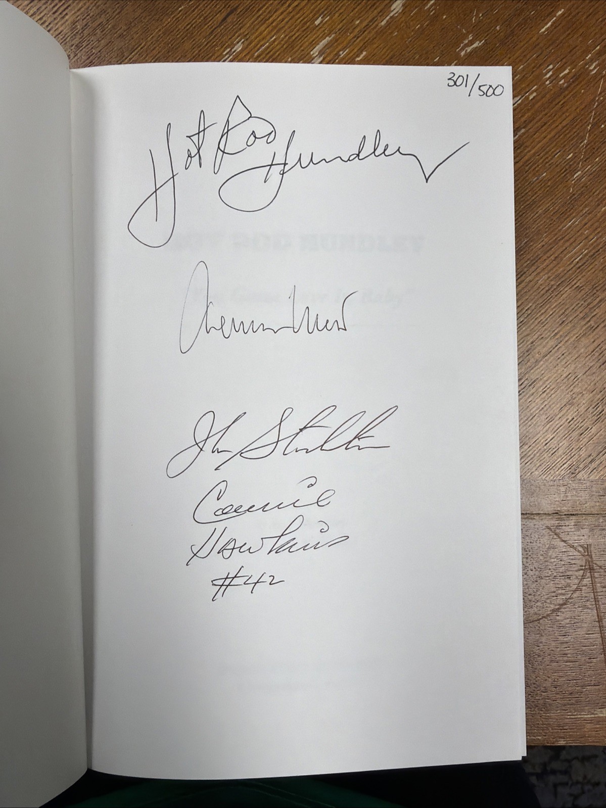 HOT ROD HUNDLEY SIGNED BOOK /500 LIMITED EDITION COA JOHN STOCKTON JERRY WEST HOT ROD HUNDLEY SIGNED BOOK /500 LIMITED EDITION COA JOHN STOCKTON JERRY WEST