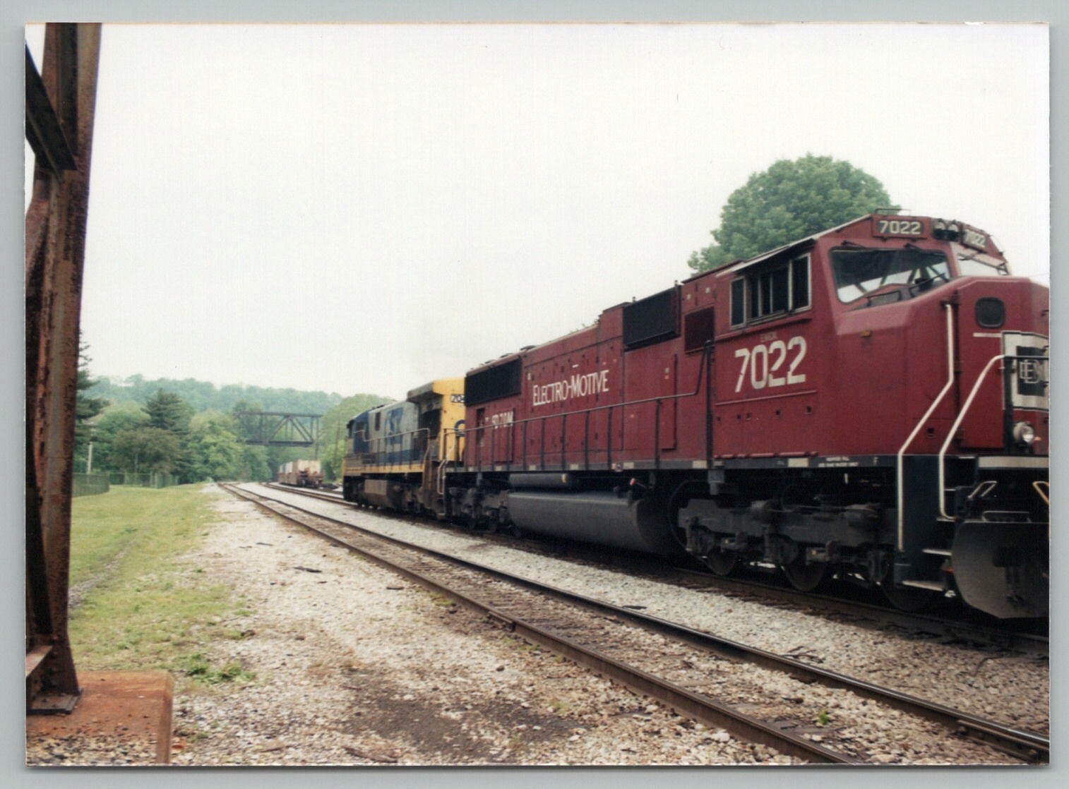 Railroad Photo - GM Electro Motive EMDX #7022 SD70M Locomotive 1990s Train x3