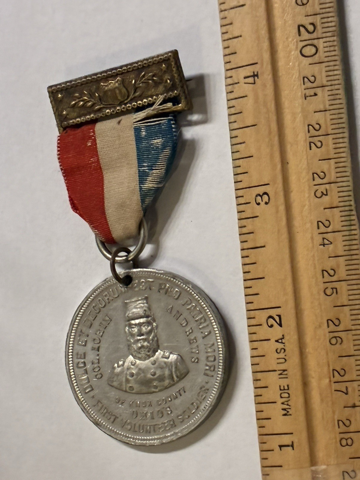 1899 GAR OHIO ENCAMPMENT BADGE Grand Army of Republic - Col. Lorin Andrews 1899 GAR OHIO ENCAMPMENT BADGE Grand Army of Republic - Col. Lorin Andrews