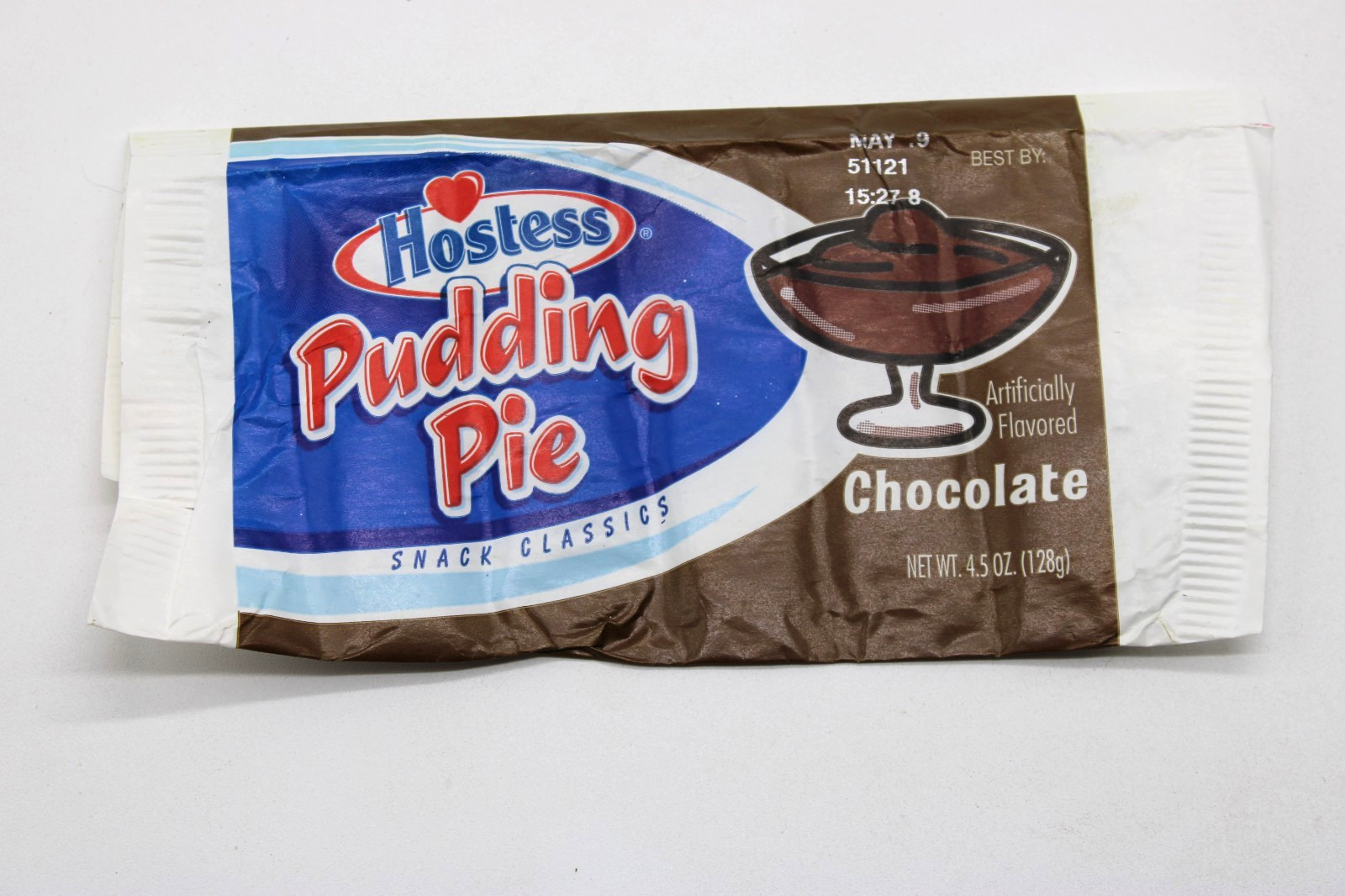 Hostess Pudding Pie Wrapper - RARE - Chocolate Pudding - Vintage 1980s Hostess Pudding Pie Wrapper - RARE - Chocolate Pudding - Vintage 1980s