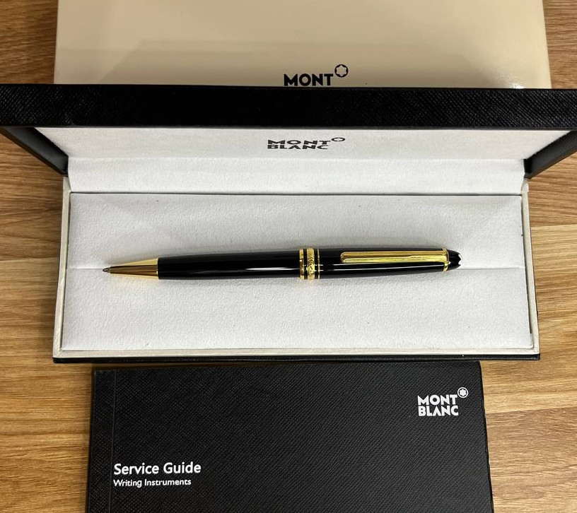 SALE Montblanc Classique 164 Ballpoint Pen Black Gold Finish Luxury New Box SALE Montblanc Classique 164 Ballpoint Pen Black Gold Finish Luxury New Box