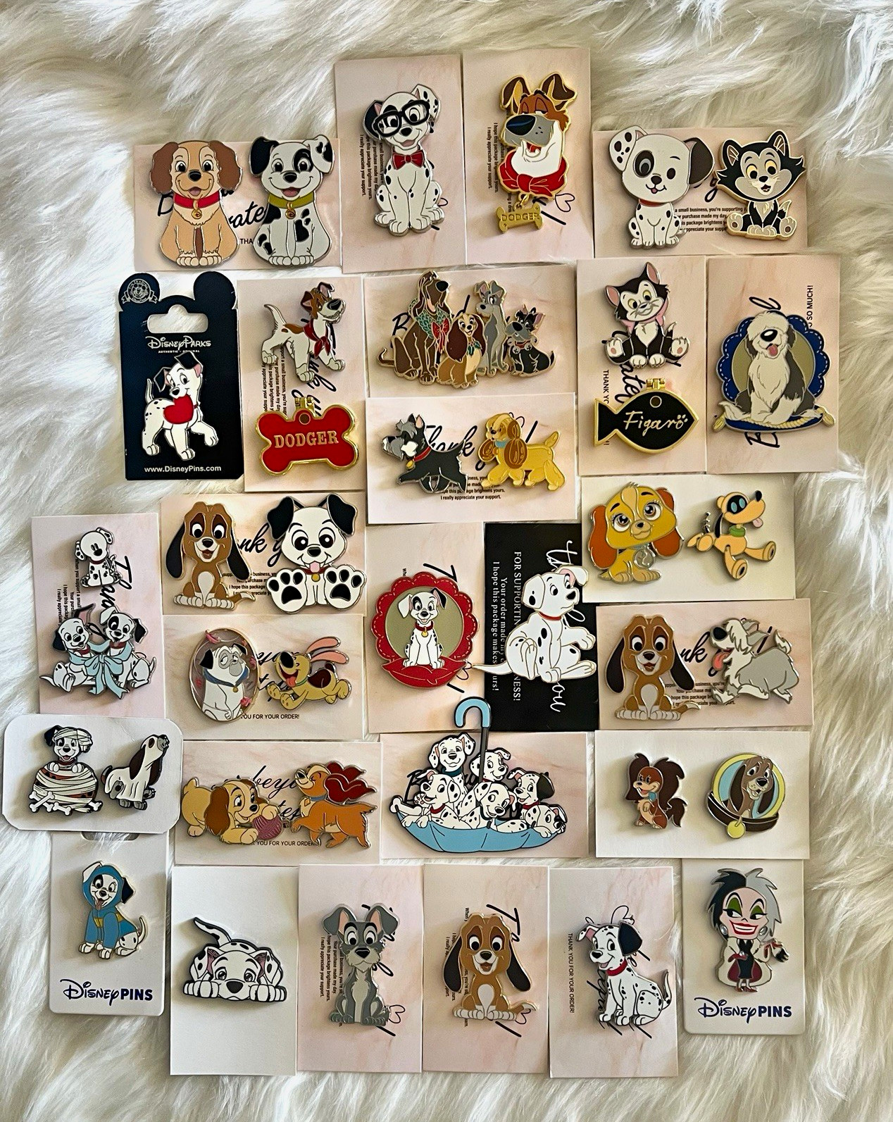 ATTN RESELLERS- Collection of 40 Auth Disney & Fantasy ALL DOG Pins