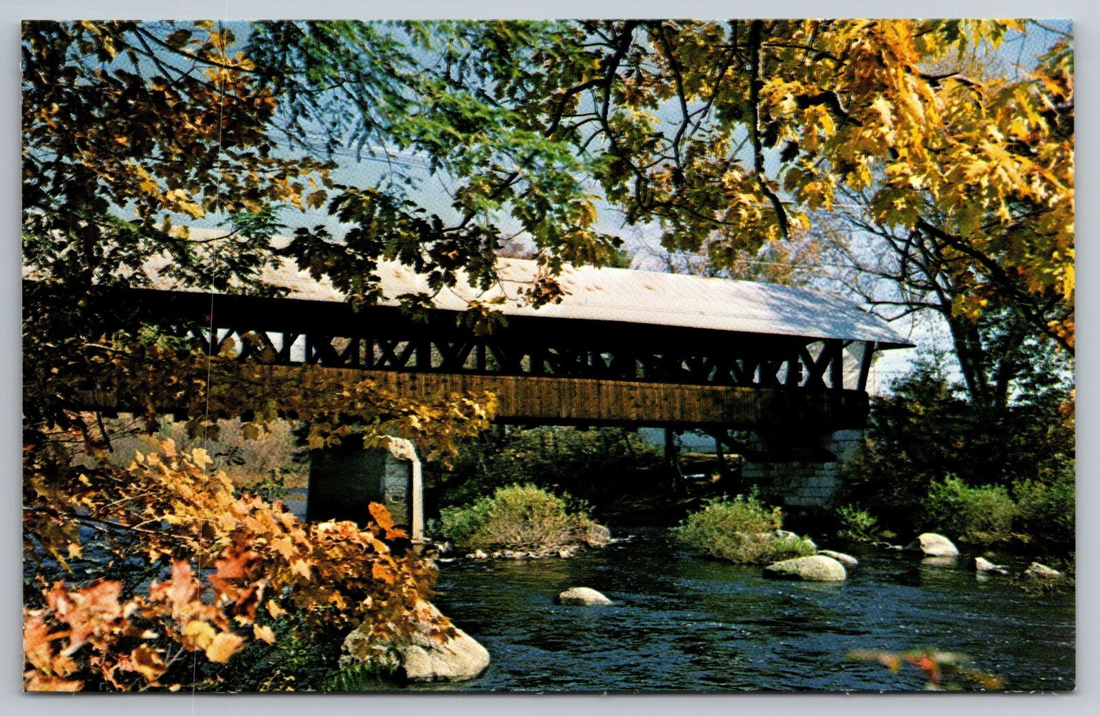 Rowell's Bridge. West Hopkinton, New Hampshire Postcard. Rowell's Bridge. West Hopkinton, New Hampshire Postcard.