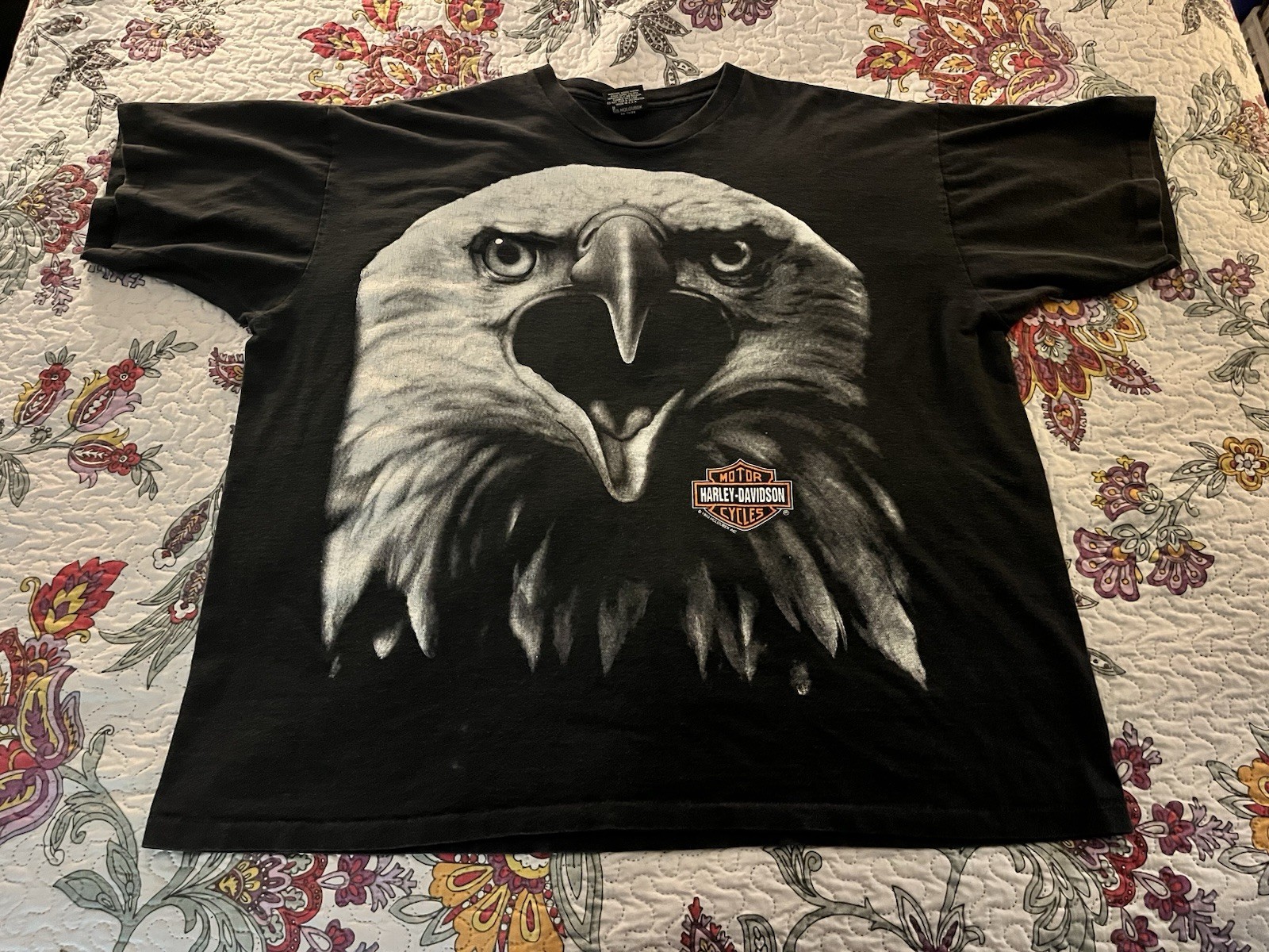 Vintage 1993 90’s Harley Davidson Tshirt XXL LARGE EAGLE GRAPHICS West Bend Wis Vintage 1993 90’s Harley Davidson Tshirt XXL LARGE EAGLE GRAPHICS West Bend Wis