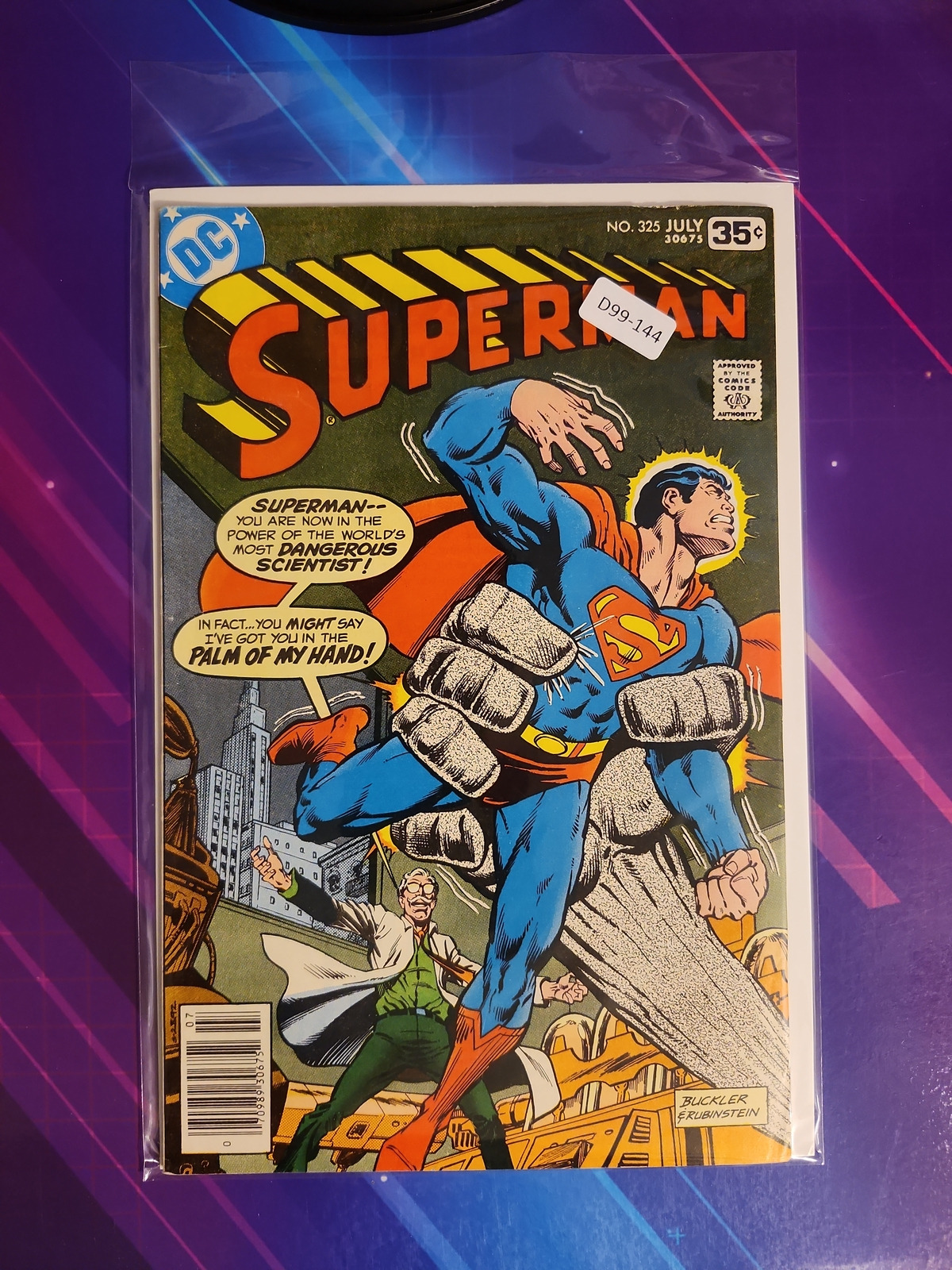 SUPERMAN #325 VOL. 1 8.0 NEWSSTAND DC COMIC BOOK D99-144