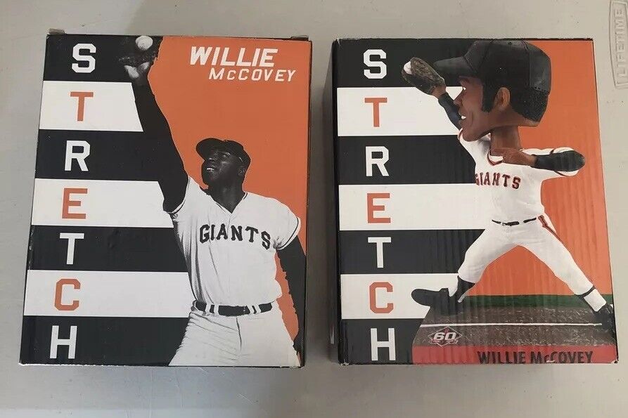 (2) San Francisco Giants Willie McCovey 60th Anniversary Stretch Bobblehead