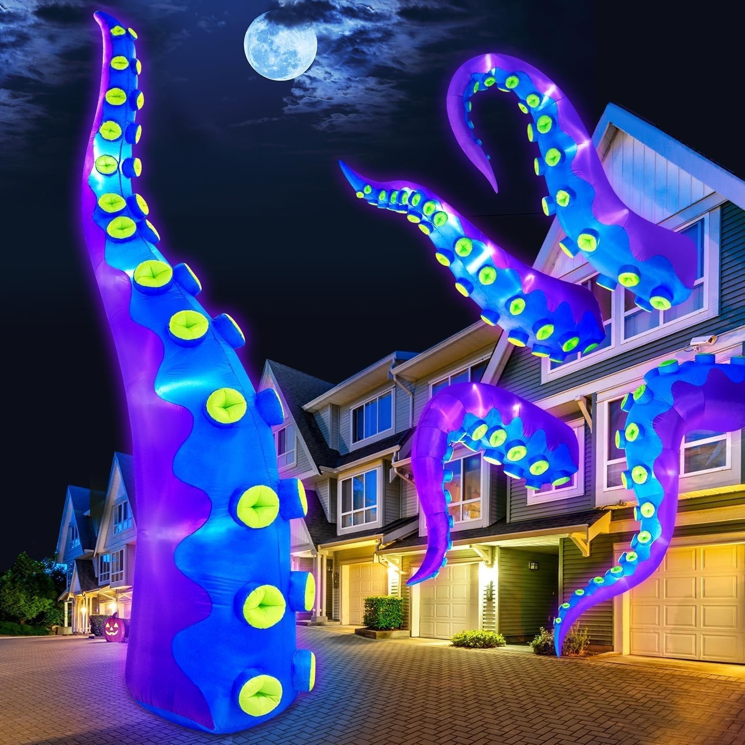 1PCS 14FT Giant Halloween Inflatables Octopus Tentacles, Huge Halloween Decorati 1PCS 14FT Giant Halloween Inflatables Octopus Tentacles, Huge Halloween Decorati