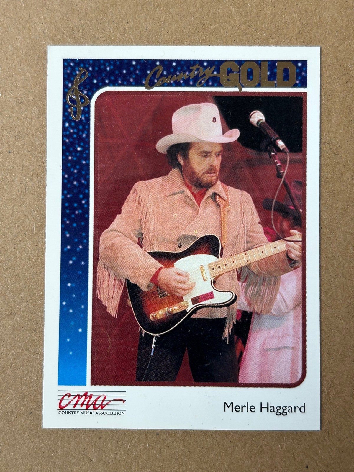 1992 Sterling Country Gold #15 Merle Haggard Gold Foil