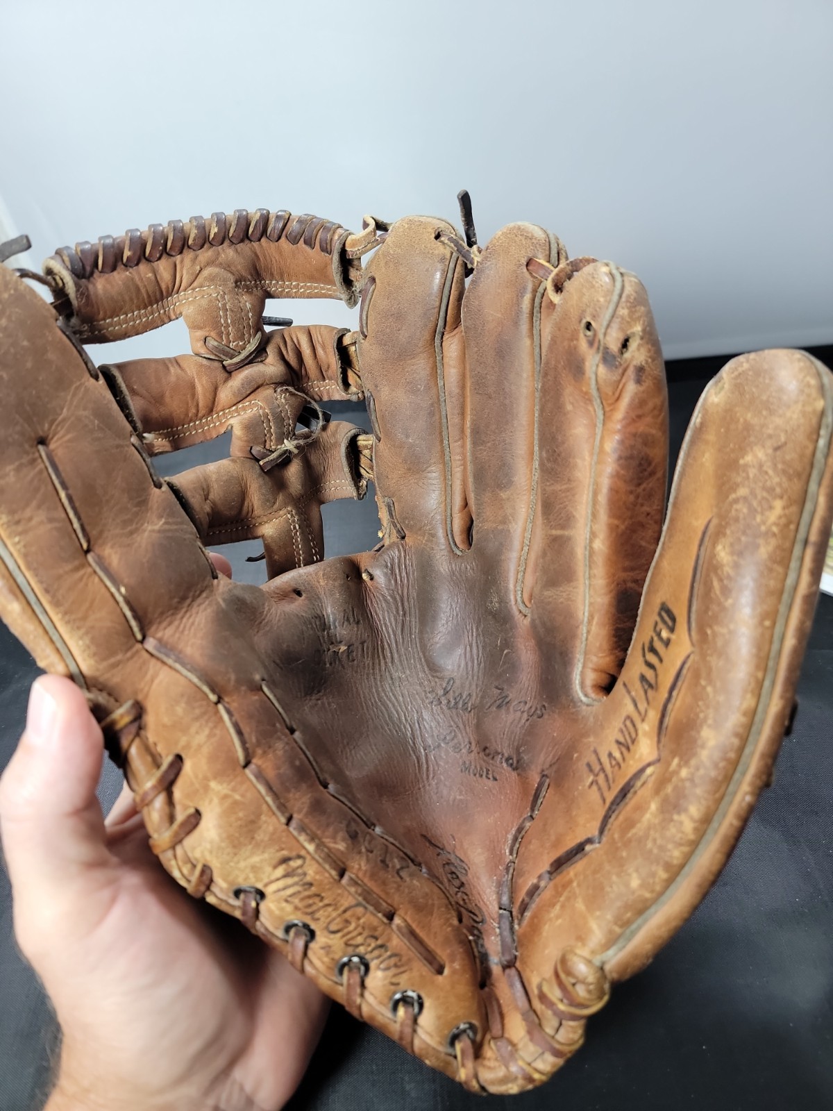 Willie Mays Vintage MacGregor GC12 Baseball Glove Personal Model USA Leather RHT