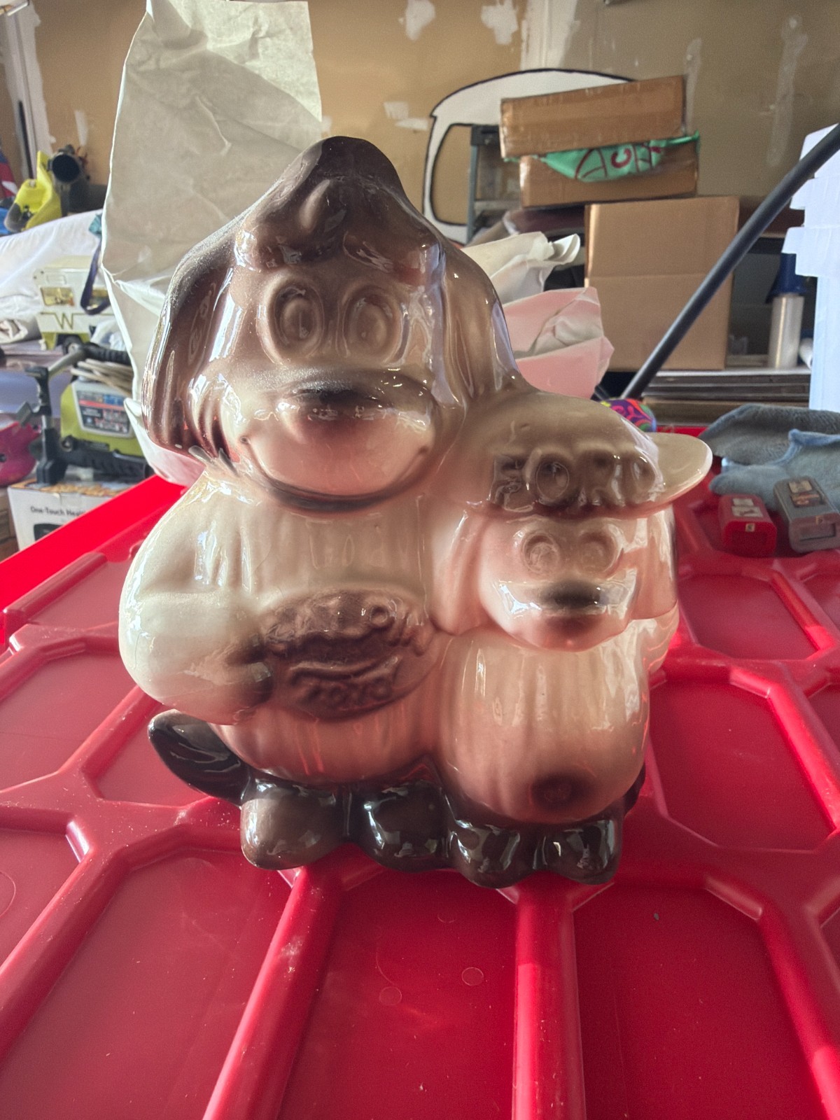 Vintage 1950s Galpin Ford Dealer Promo Shaggy Dog Coin Bank Florence Ceramics Vintage 1950s Galpin Ford Dealer Promo Shaggy Dog Coin Bank Florence Ceramics