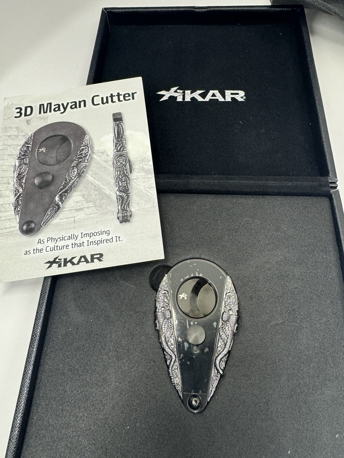 Xikar Xi3 Cigar Cutter - Phantom Mayan 3D - 302MY3DB - New Old Stock Xikar Xi3 Cigar Cutter - Phantom Mayan 3D - 302MY3DB - New Old Stock