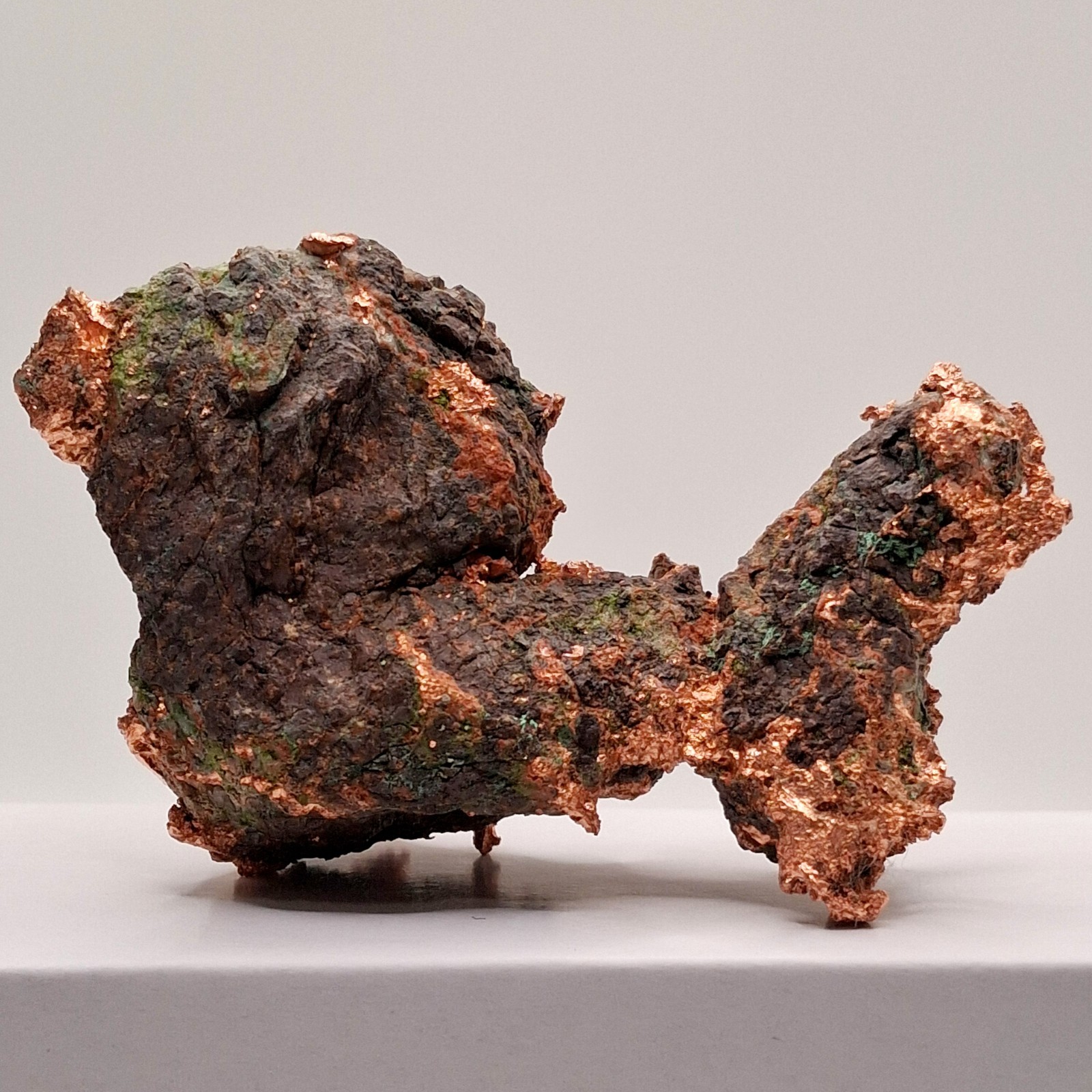 Large Native Copper with Chrysocolla raw copper natural michigan copper specimen Large Native Copper with Chrysocolla raw copper natural michigan copper specimen