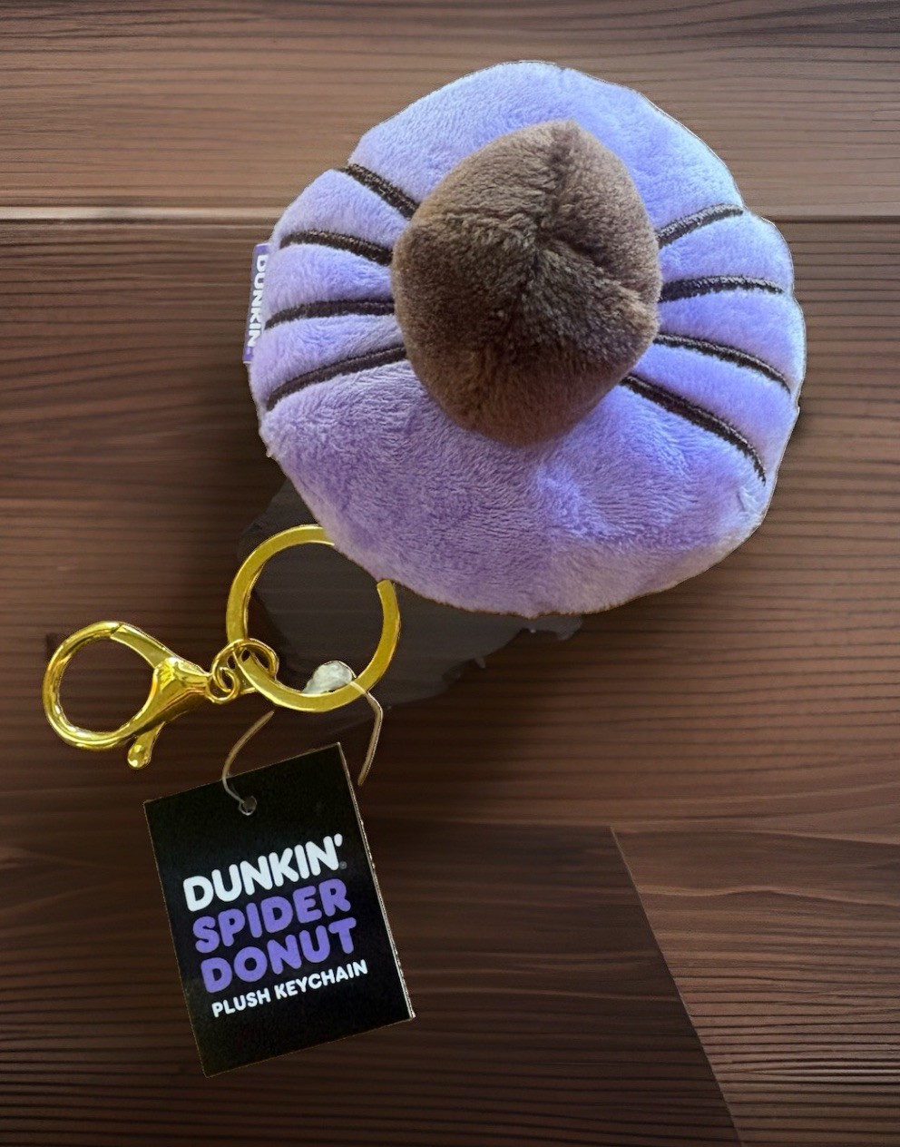 Limited Edition Dunkin’ Spider Donut Plush Keychain 2026 New Limited Edition Dunkin’ Spider Donut Plush Keychain 2026 New