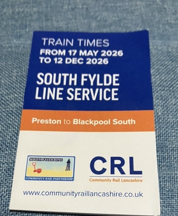 Northern Rail/Community Rail Lancashire South Fylde Line Timetable Summer 2026 Northern Rail/Community Rail Lancashire South Fylde Line Timetable Summer 2026