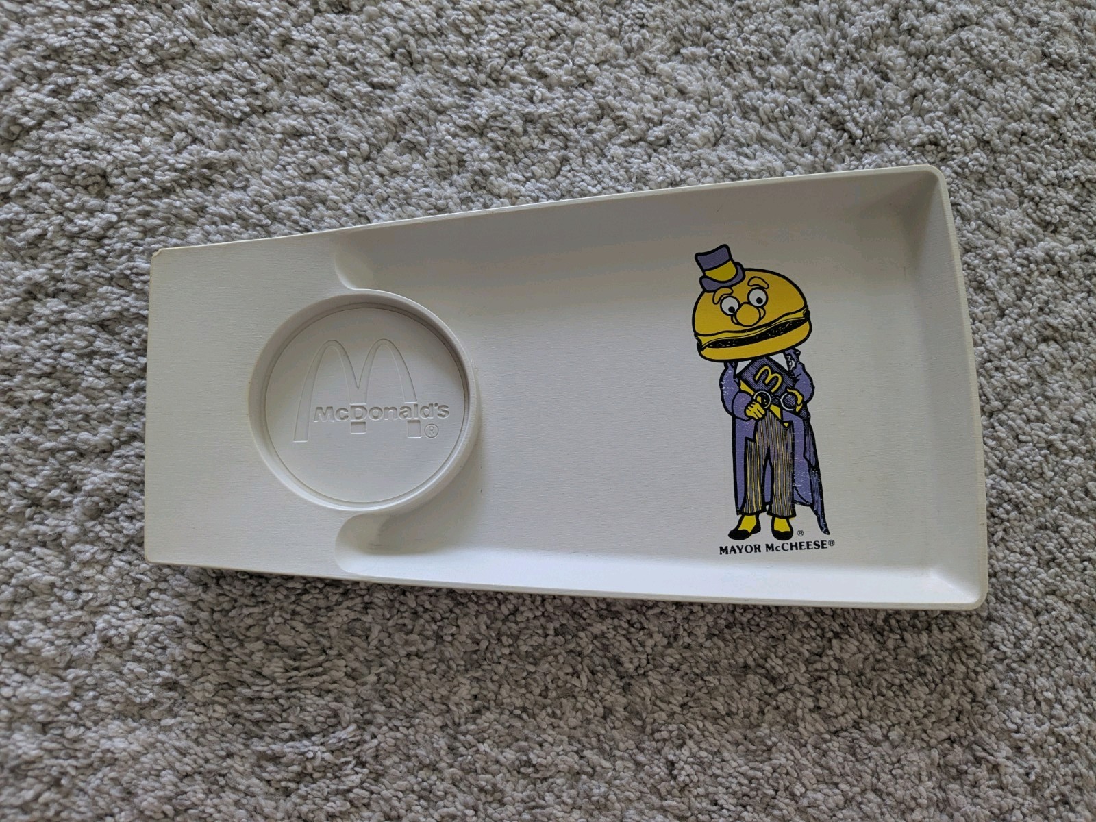 Vintage 1970\'s McDonald\'s Mayor McCheese Tray Simon Marketing Nostalgic Vintage 1970\'s McDonald\'s Mayor McCheese Tray Simon Marketing Nostalgic