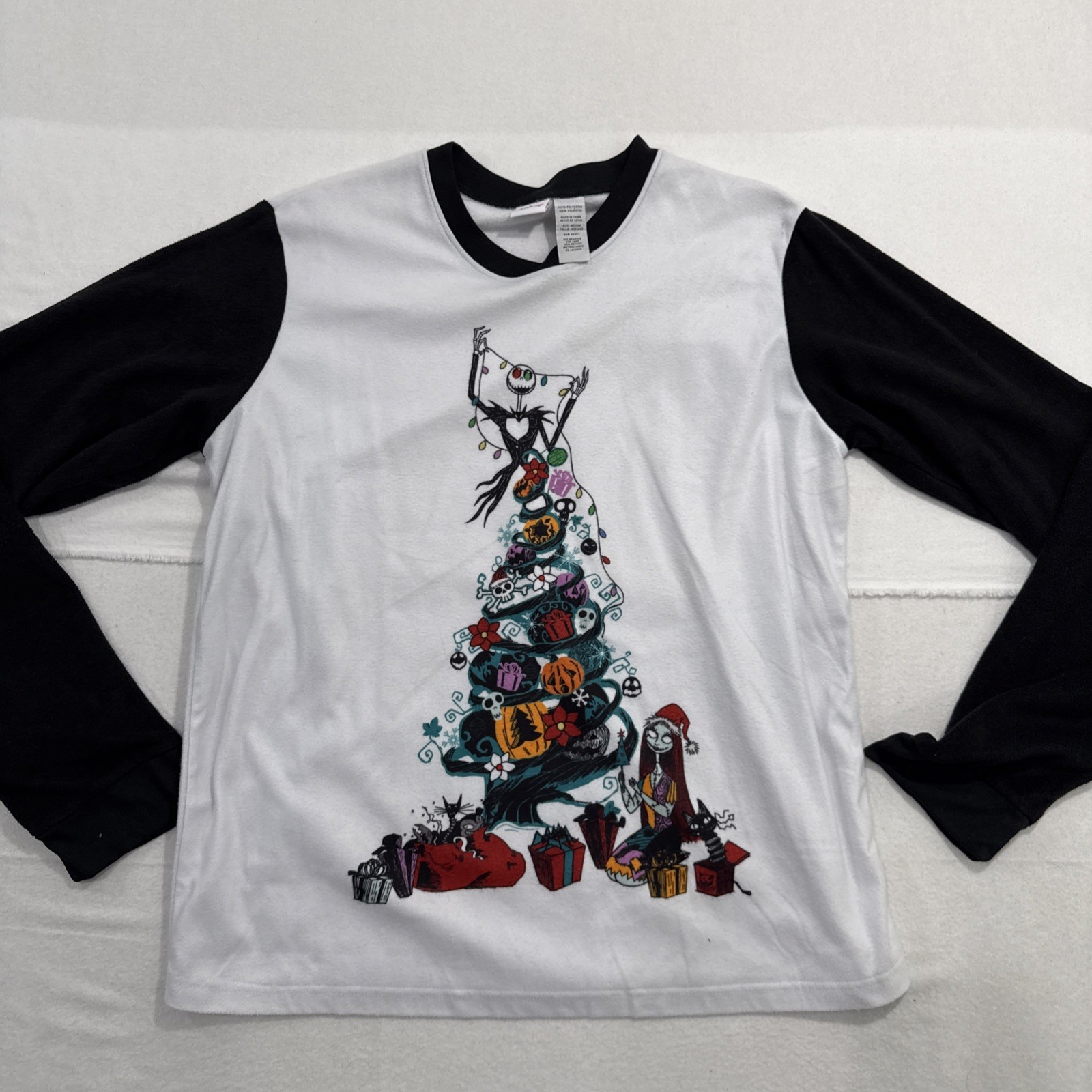 Nightmare Before Christmas Black Goth Shirt Medium Disney Long Sleeve Nightmare Before Christmas Black Goth Shirt Medium Disney Long Sleeve