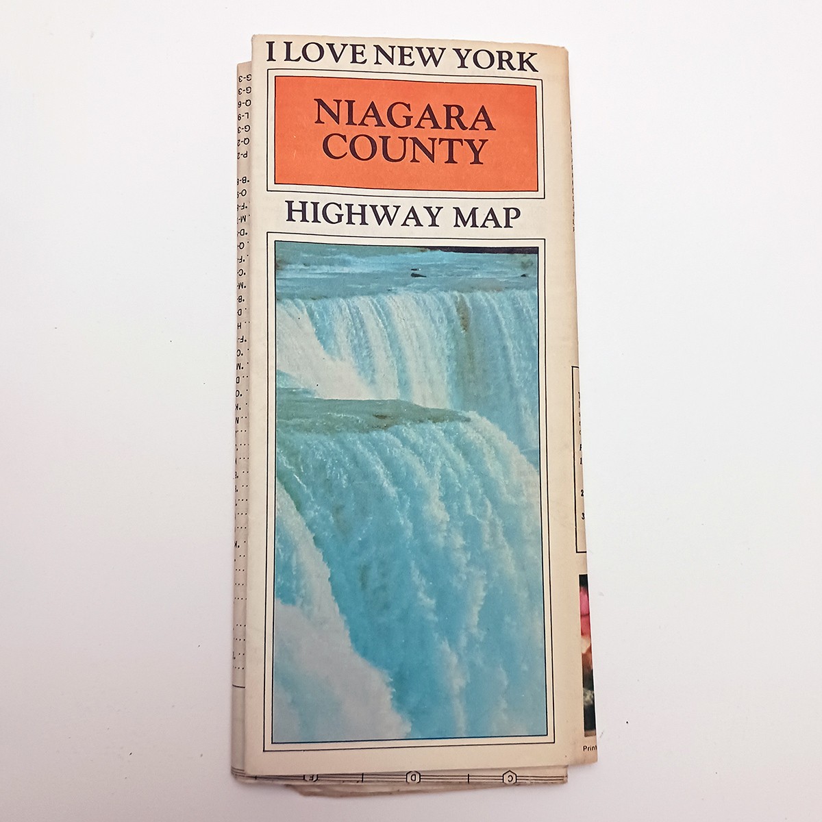 Vintage 1982 Highway Map of Niagara County New York Vintage 1982 Highway Map of Niagara County New York