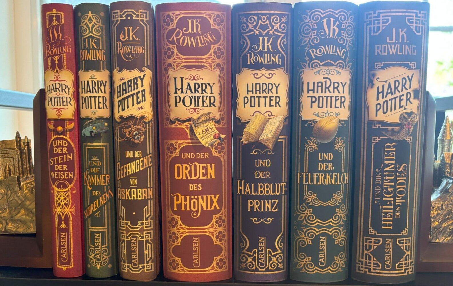 Complete Harry Potter Series in German - Three unique editions - 21 books