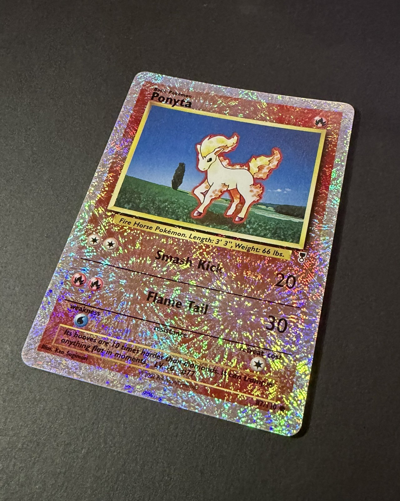 Ponyta 87/110 Shiny Collection Reverse Holo EN LP / EXC Pokemon 2002 Ponyta 87/110 Shiny Collection Reverse Holo EN LP / EXC Pokemon 2002