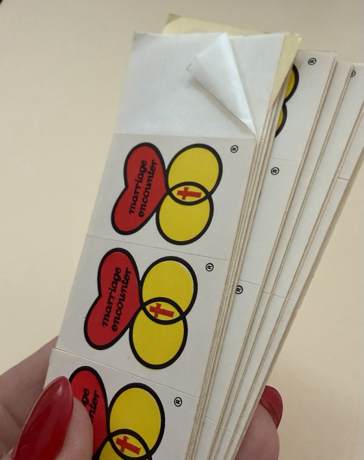 Vintage Catholic Church Marriage Encounter Stickers Approx 75 Vintage Catholic Church Marriage Encounter Stickers Approx 75