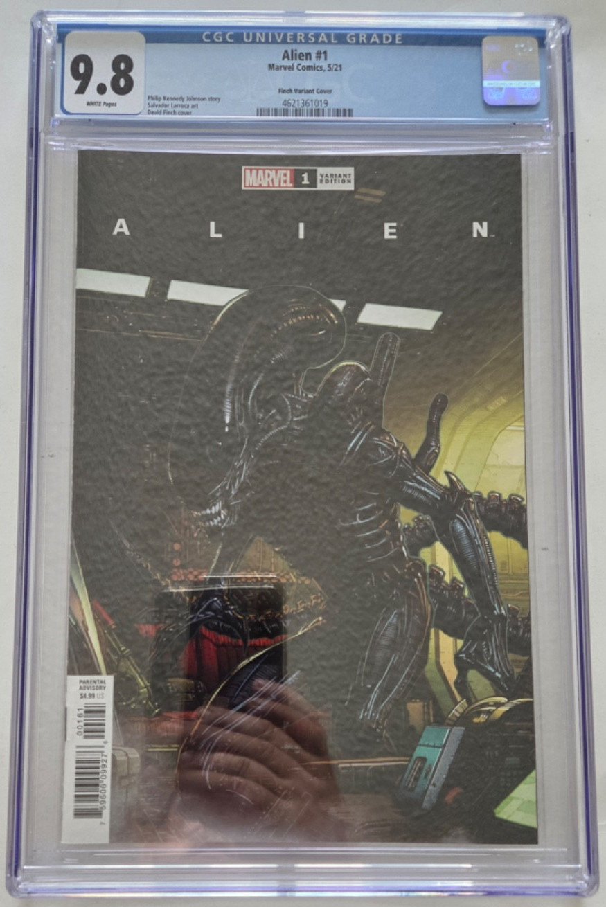 ALIEN #1 CGC 9.8 GRADED MARVEL COMICS 2021 DAVID FINCH VARIANT COVER ALIEN #1 CGC 9.8 GRADED MARVEL COMICS 2021 DAVID FINCH VARIANT COVER