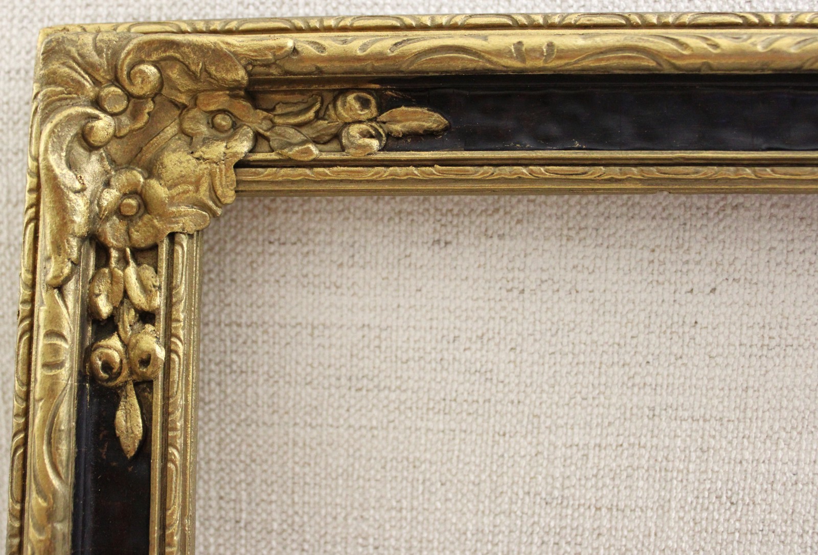 ANTIQUE FITS 9 X 12 FRENCH ARTS CRAFTS BAROQUE PICTURE FRAME ORNATE WOOD GOLD