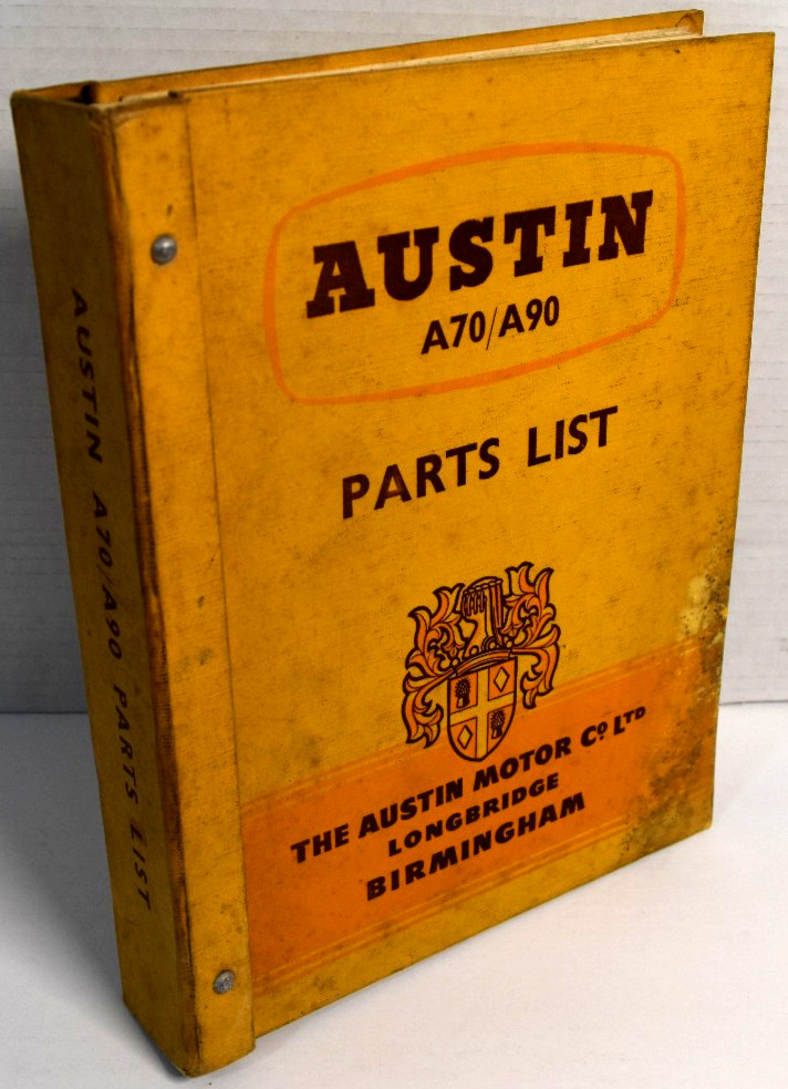 Austin A70 & A90 Factory Parts List - Manual Dec 1959 AKD1086 *GOOD+* Austin A70 & A90 Factory Parts List - Manual Dec 1959 AKD1086 *GOOD+*