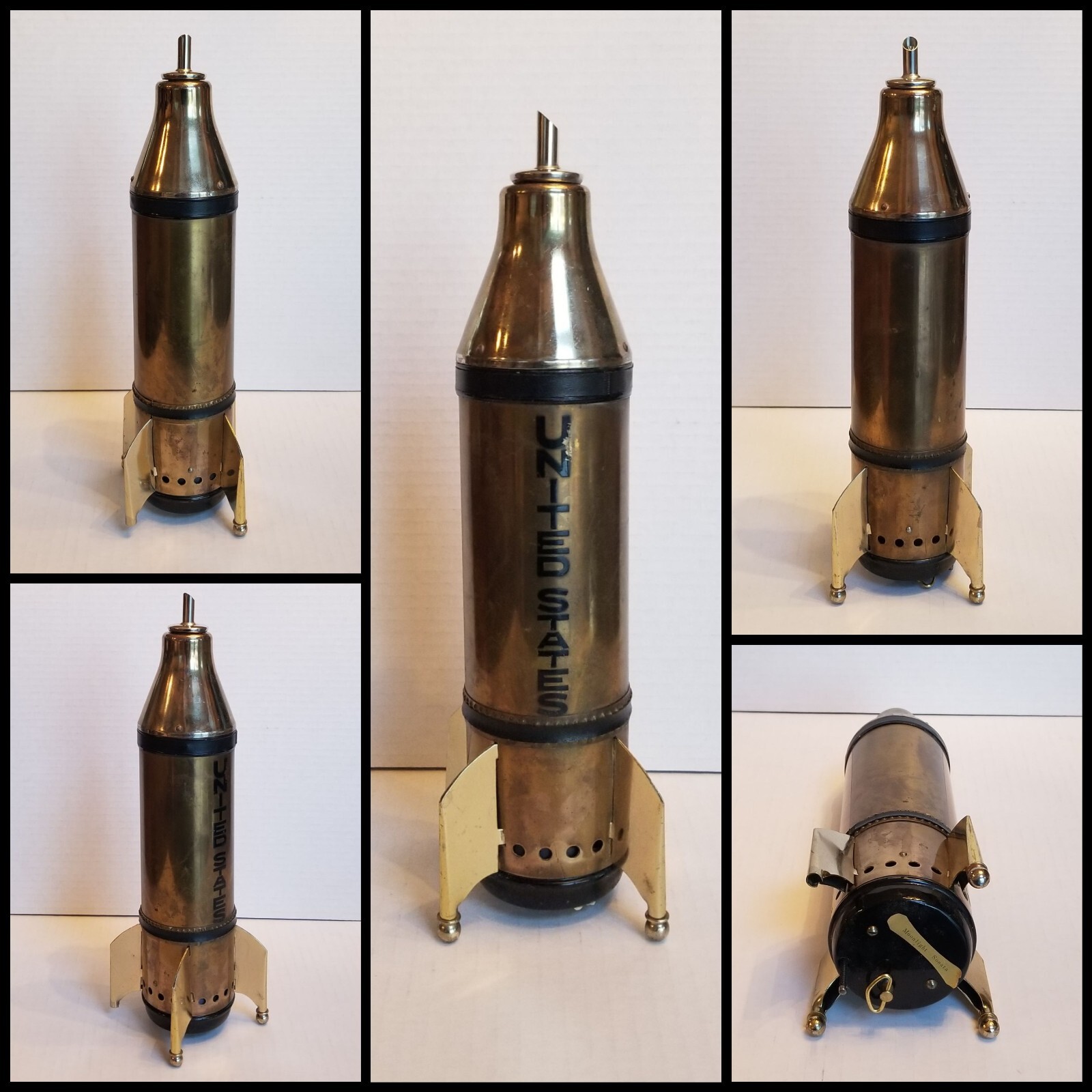 Vintage 1960s Space Rocket Musical Decanter Moonlight Sonata Japan Mid Century Vintage 1960s Space Rocket Musical Decanter Moonlight Sonata Japan Mid Century
