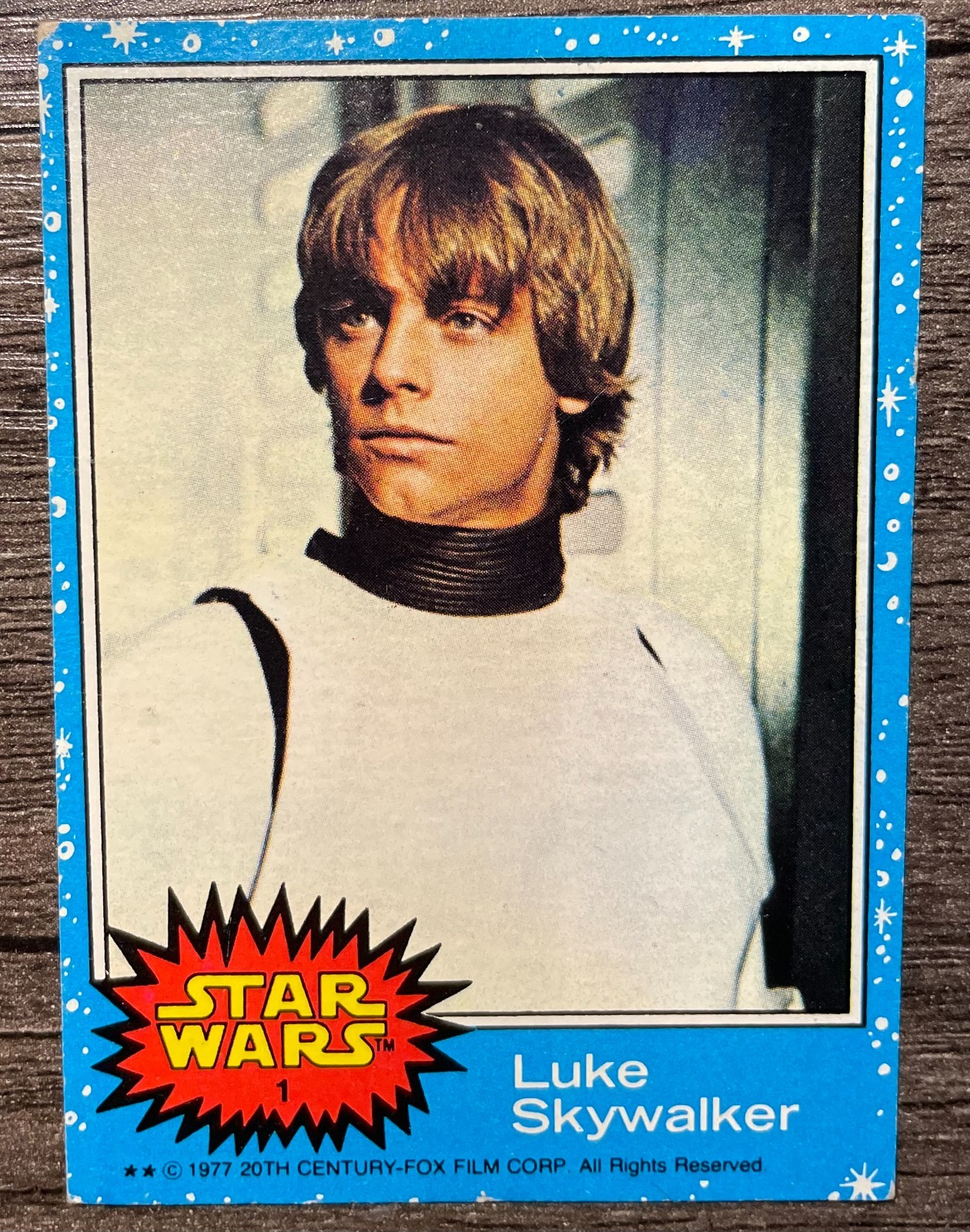 1977 Topps Star Wars #1 Luke Skywalker Rookie Card RC Series 1 Vintage