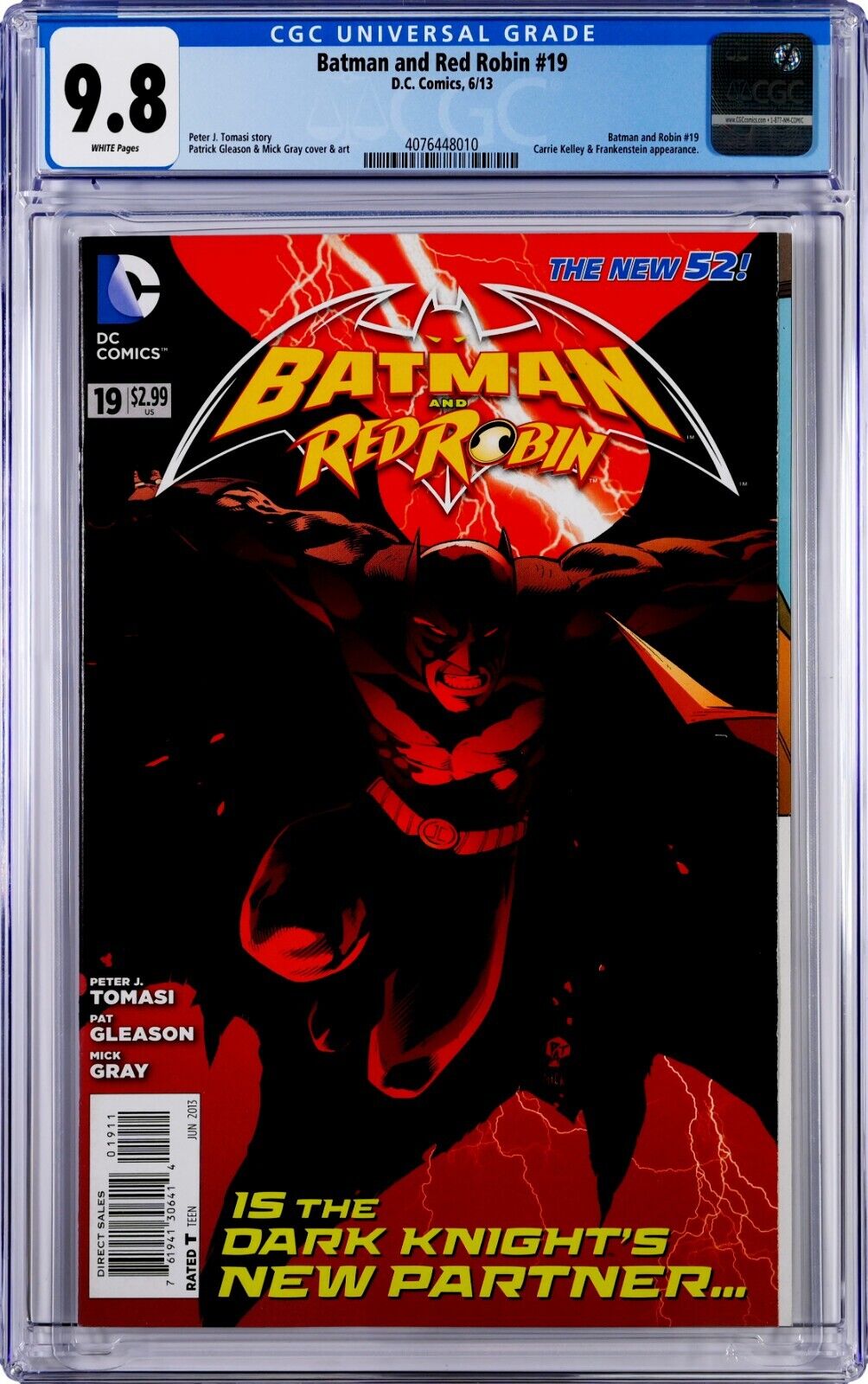 Batman and Red Robin #19 CGC 9.8 (Jun 2013, DC) Gleason Cover, 1st Carrie Kelley