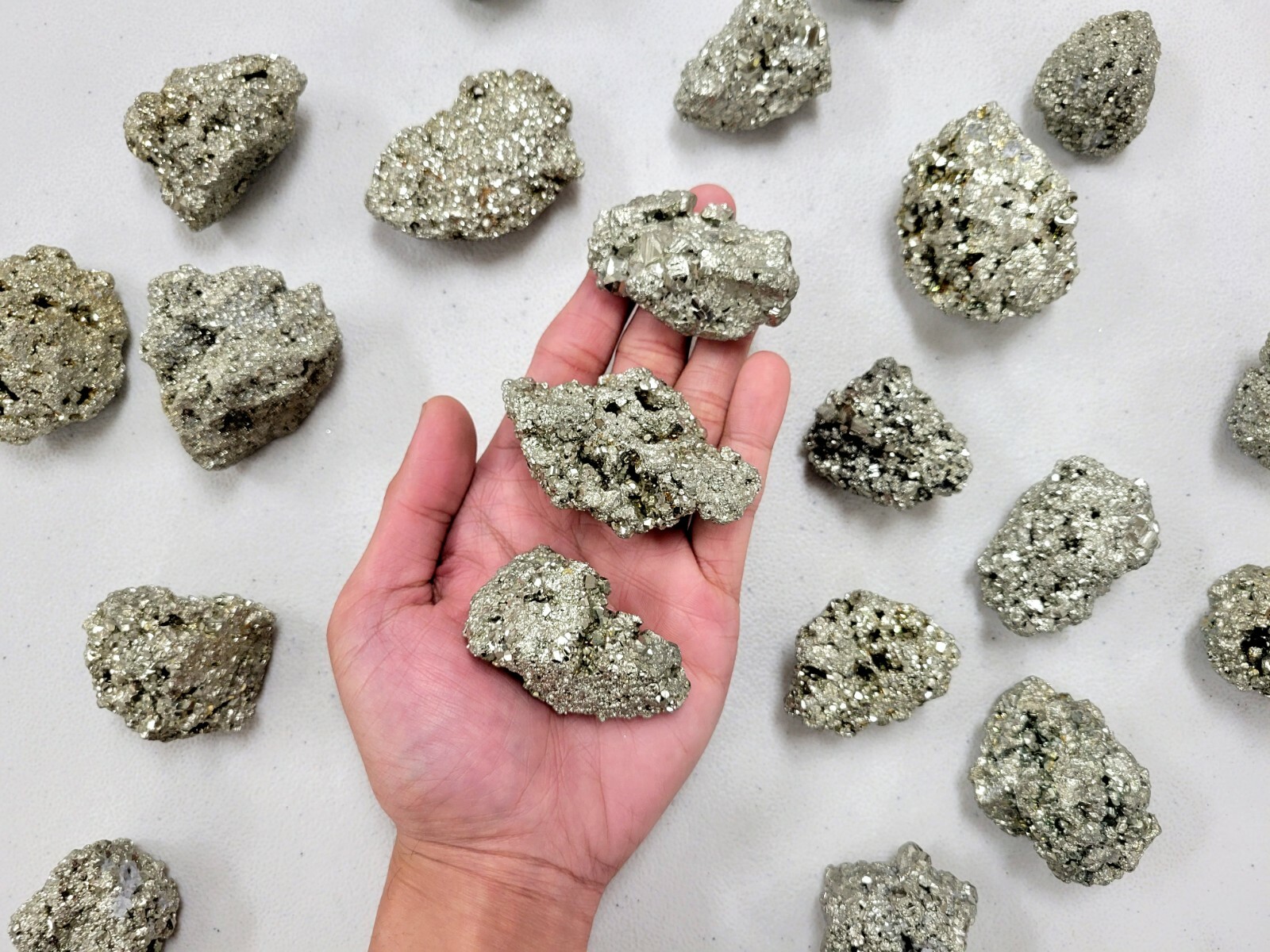 Pyrite Crystal Chunks Raw Golden Pyrite Stone AKA Fool's Gold from Peru Pyrite Crystal Chunks Raw Golden Pyrite Stone AKA Fool's Gold from Peru