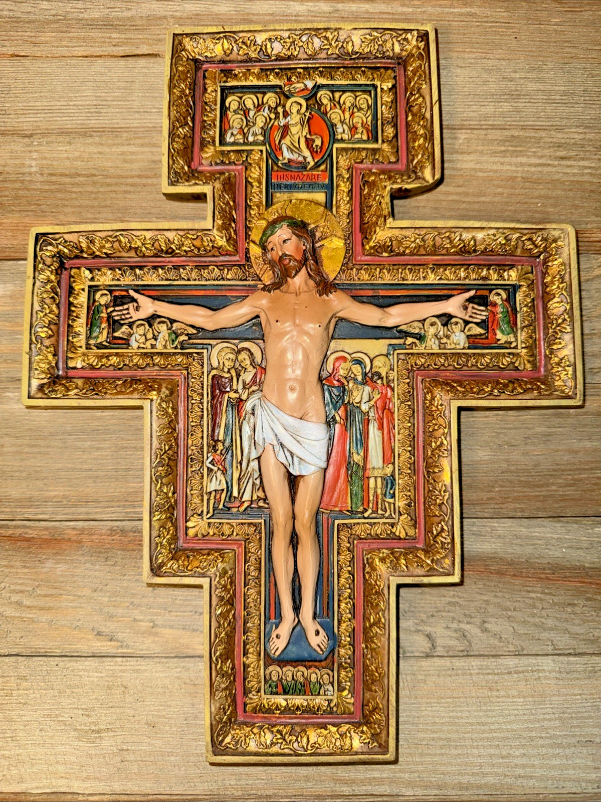Vintage Joseph's Studio Roman Exclusive 3-D San Damiano Renaissance 10.75 Vintage Joseph's Studio Roman Exclusive 3-D San Damiano Renaissance 10.75