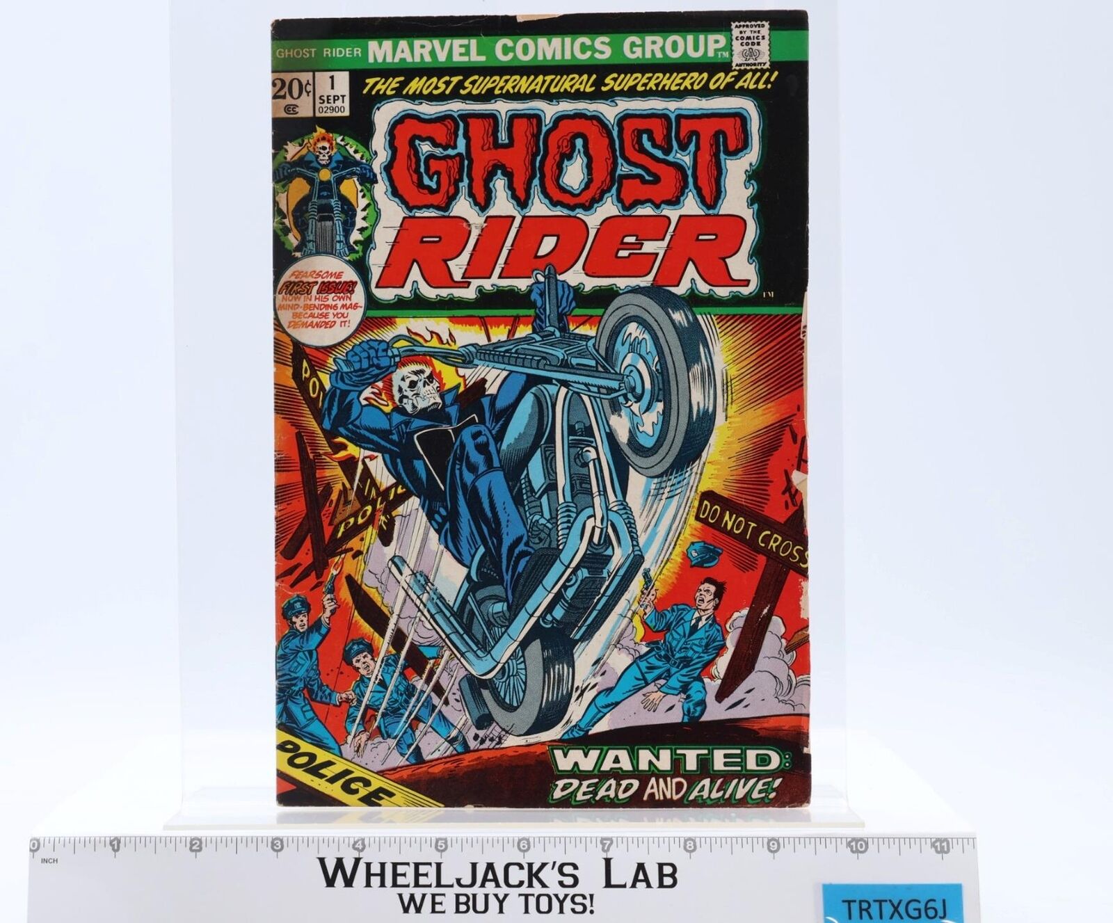 Ghost Rider #1 Key Comic Marvel Comics September 1973 Vintage Daimon Hellstrom
