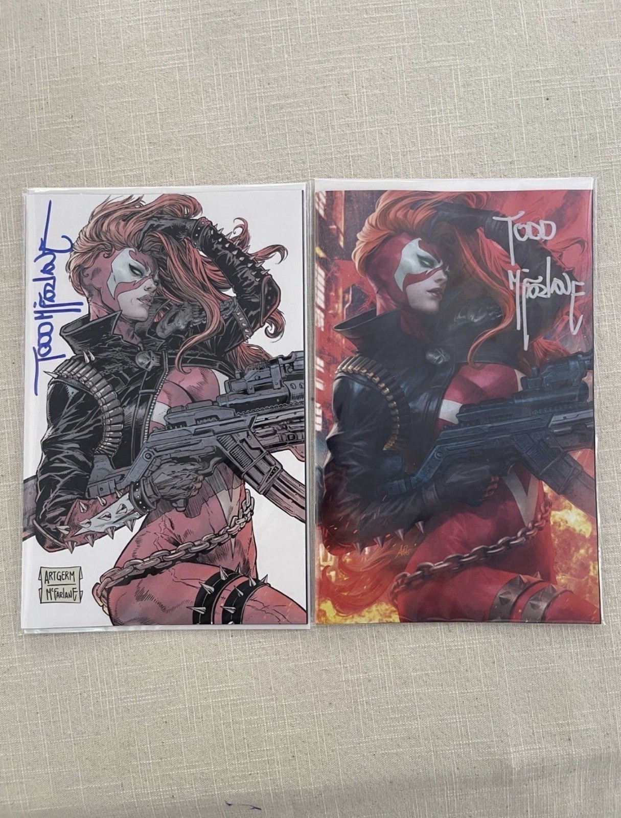 IN HAND She-Spawn McFarlane & Artgerm SDCC Whatnot Set SIGNED by Todd (LE/750) IN HAND She-Spawn McFarlane & Artgerm SDCC Whatnot Set SIGNED by Todd (LE/750)