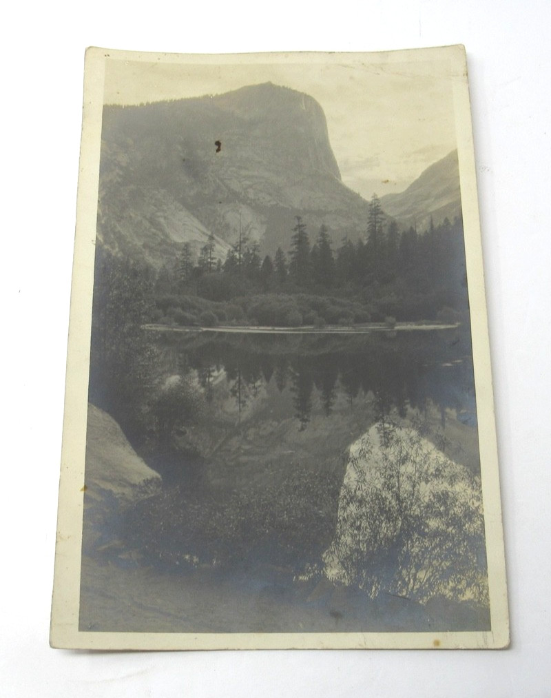 Antique Yosemite National Park Mirror Lake Half Dome Photograph 6.5x10 in Antique Yosemite National Park Mirror Lake Half Dome Photograph 6.5x10 in