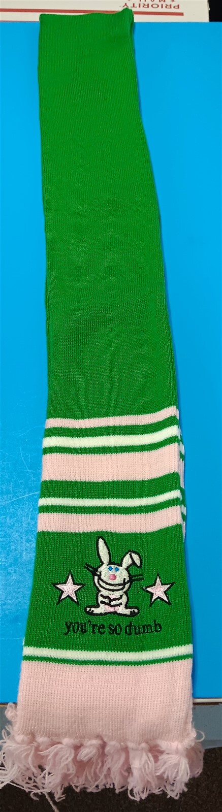 VINTAGE RIPPLE JUNCTION JIM BENTON HAPPY BUNNY SCARF VINTAGE RIPPLE JUNCTION JIM BENTON HAPPY BUNNY SCARF
