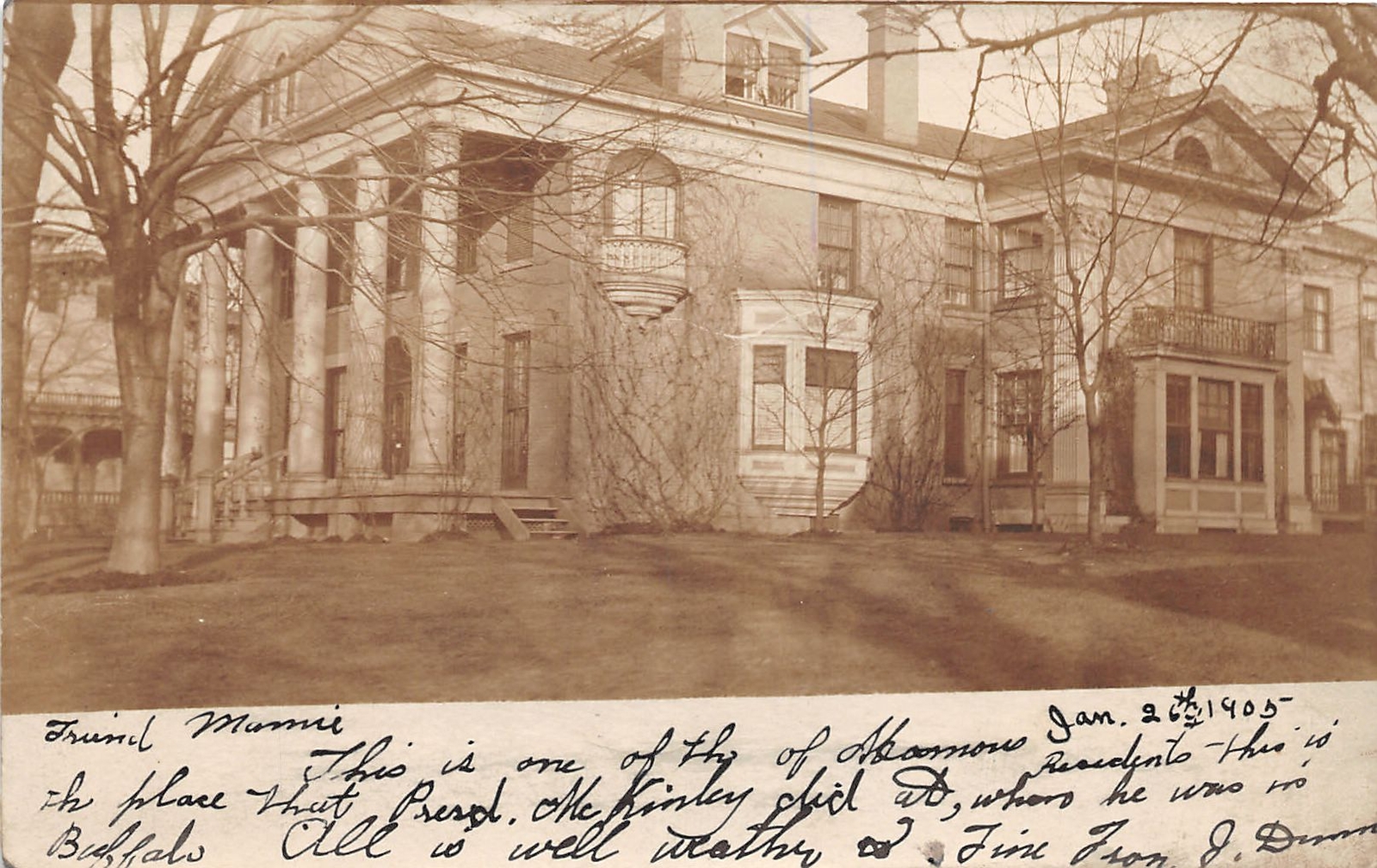 J29/ Buffalo New York RPPC Postcard c1910 Teddy Roosevelt Historic Site 64 J29/ Buffalo New York RPPC Postcard c1910 Teddy Roosevelt Historic Site 64