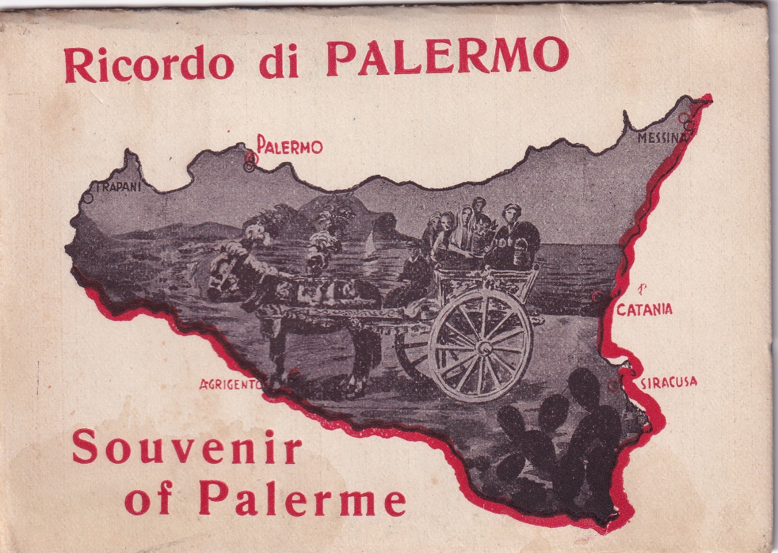 1944 WWII Palermo Sicily Italy Souvenir Photo Folder Allied Era Vintage 1944 WWII Palermo Sicily Italy Souvenir Photo Folder Allied Era Vintage