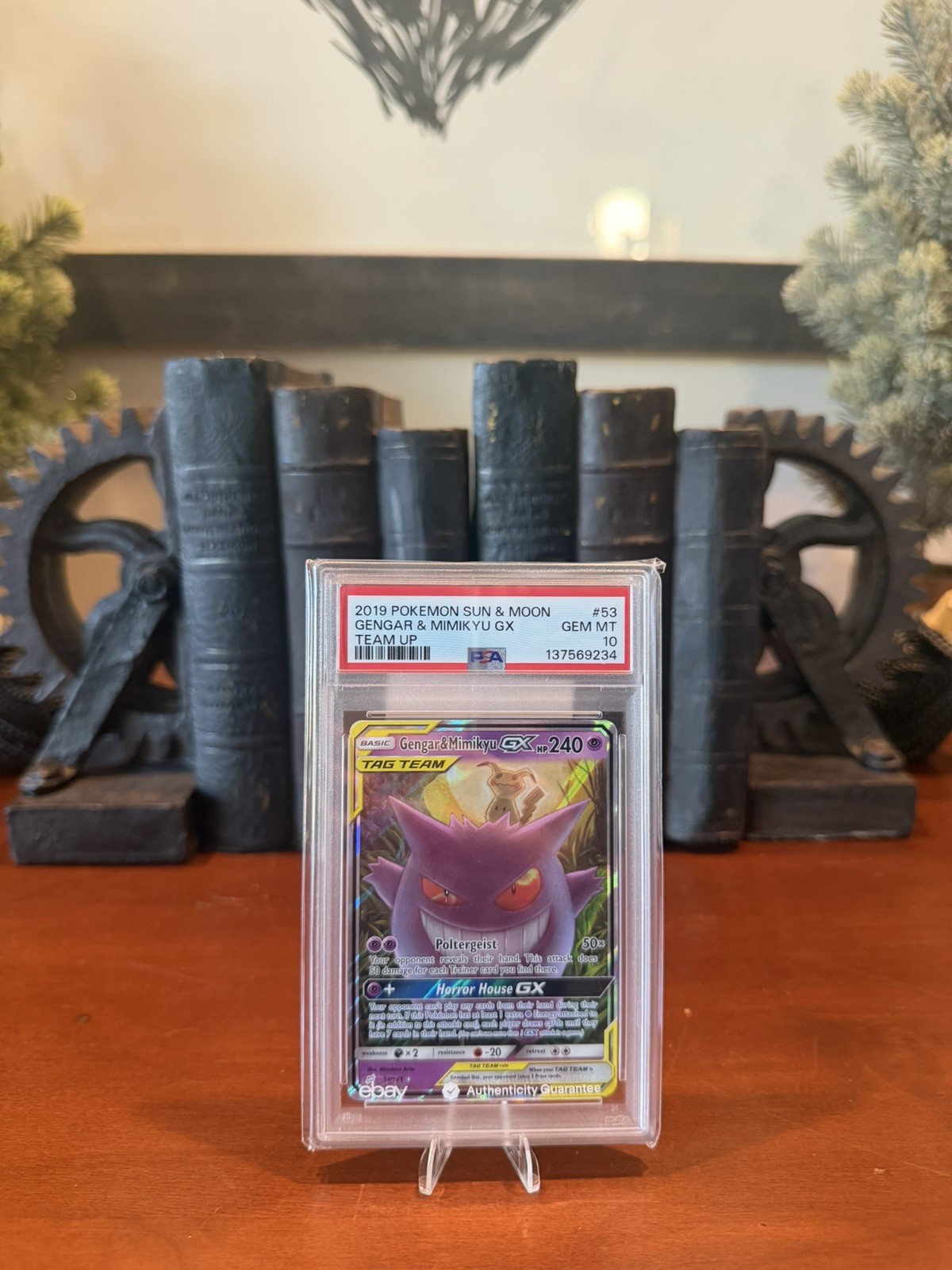 2019 Pokemon Sun & Moon Team Up Team Up Gengar & Mimikyu Gx #53 PSA 10 2019 Pokemon Sun & Moon Team Up Team Up Gengar & Mimikyu Gx #53 PSA 10