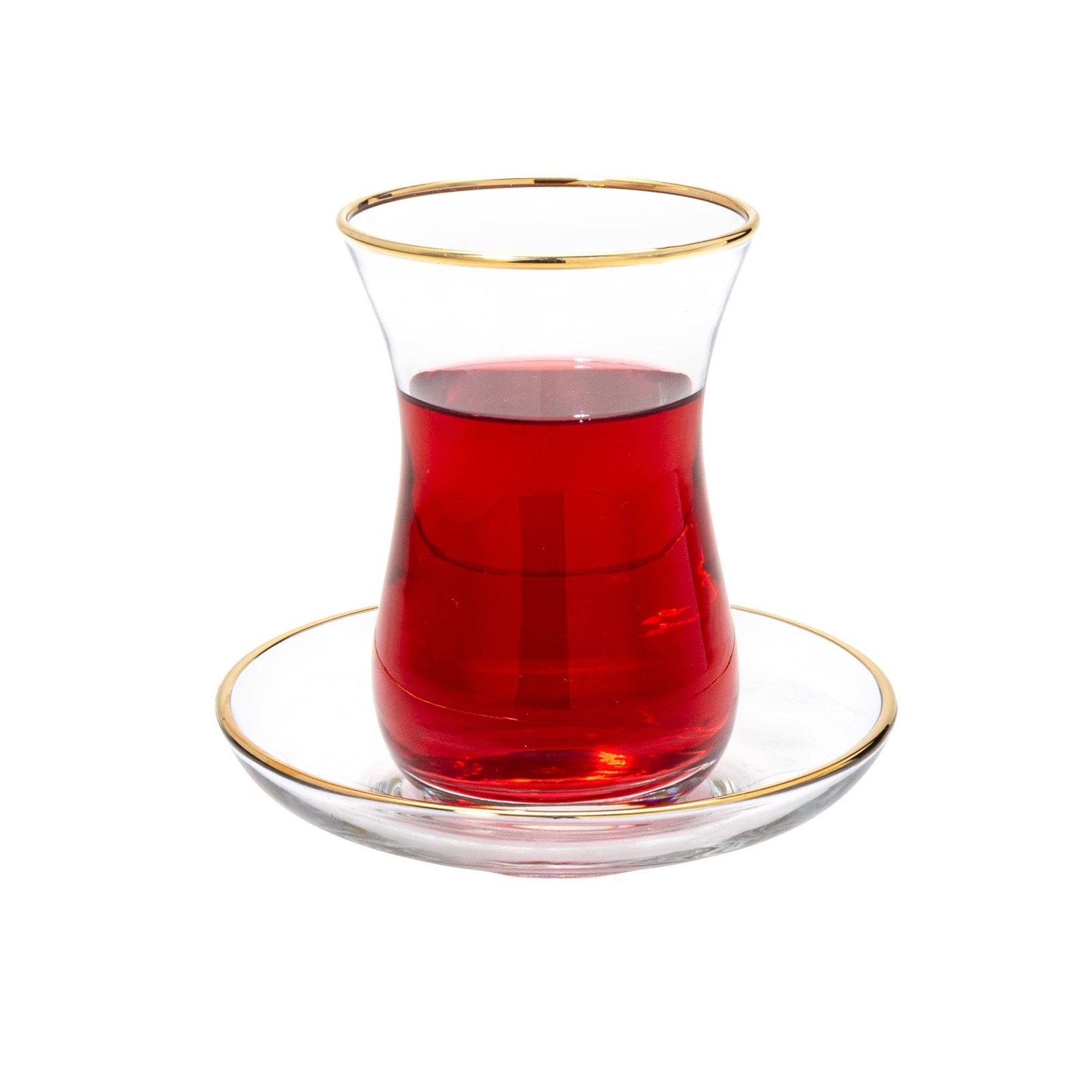 Vikko Turkish Tea Glasses & Saucers, Set, 6 Cups and 6 Plates, 5.5 Oz Tea Cup... Vikko Turkish Tea Glasses & Saucers, Set, 6 Cups and 6 Plates, 5.5 Oz Tea Cup...